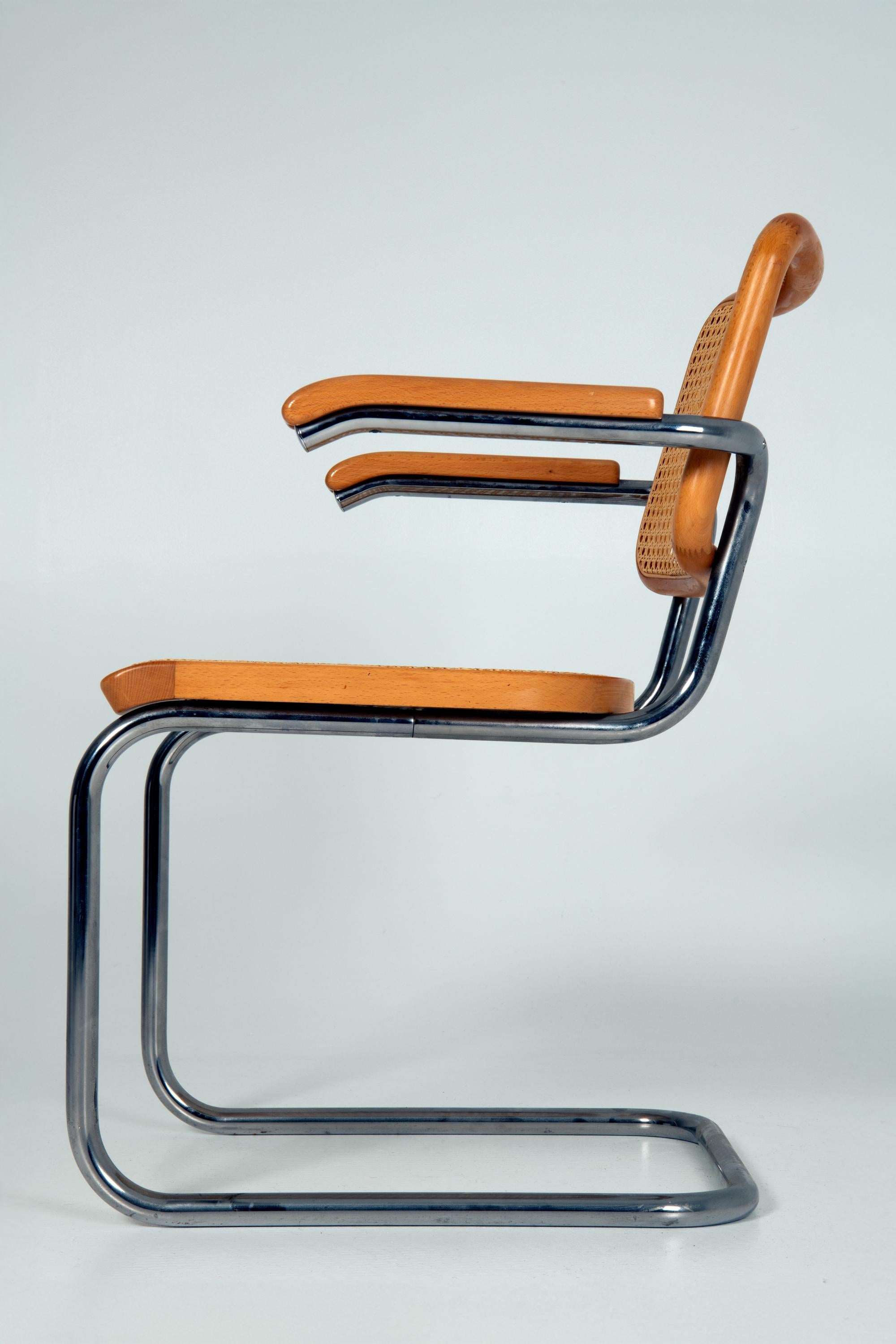 Bauhaus Lot de 4 - Modèle S64 - Thonet - Marcel Breuer en vente