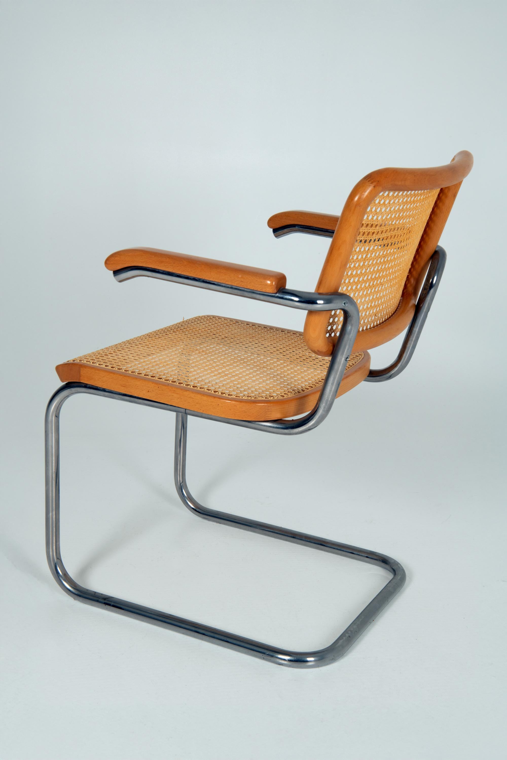 Allemand Lot de 4 - Modèle S64 - Thonet - Marcel Breuer en vente
