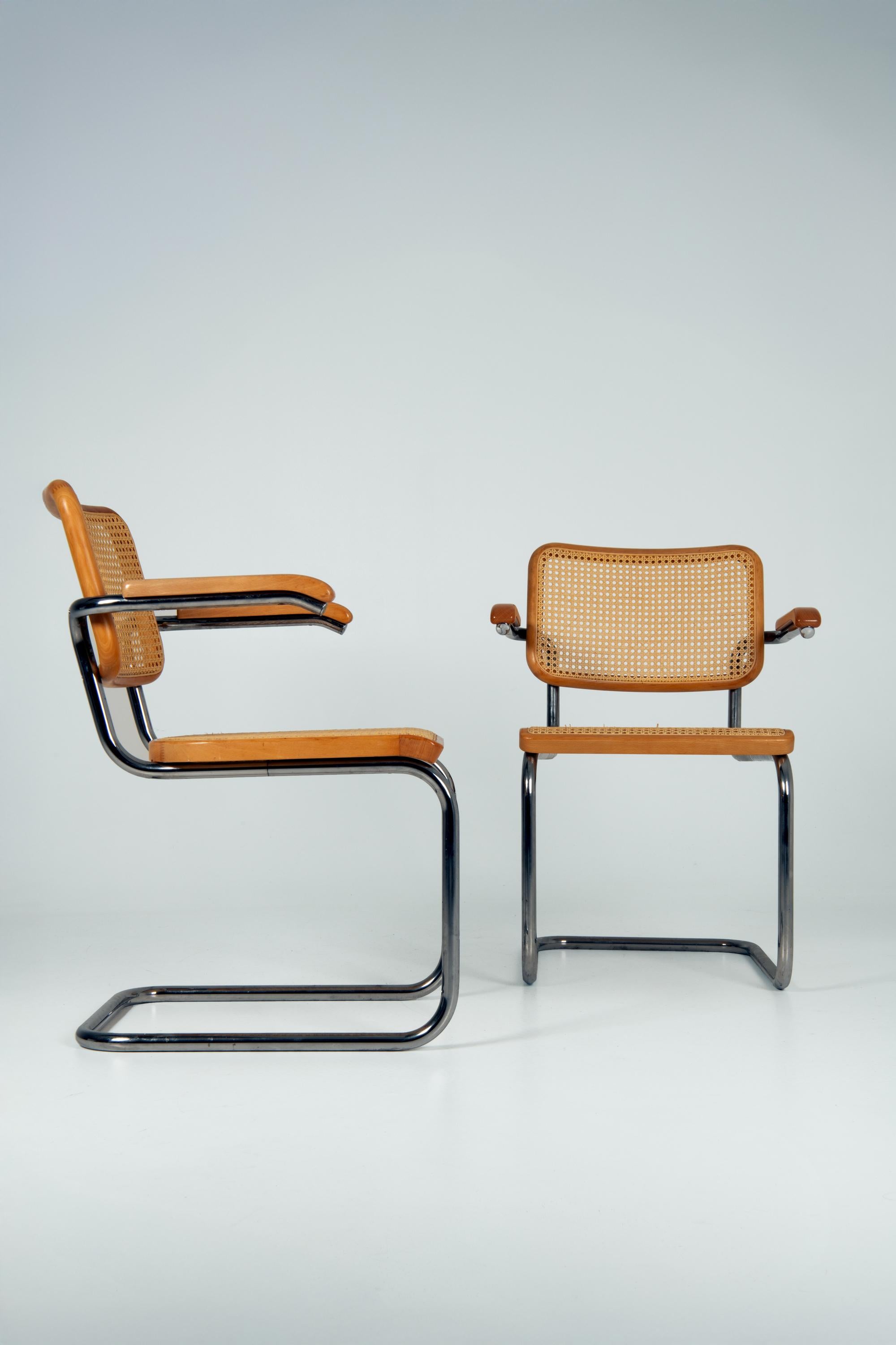 Début du 20ème siècle Lot de 4 - Modèle S64 - Thonet - Marcel Breuer en vente