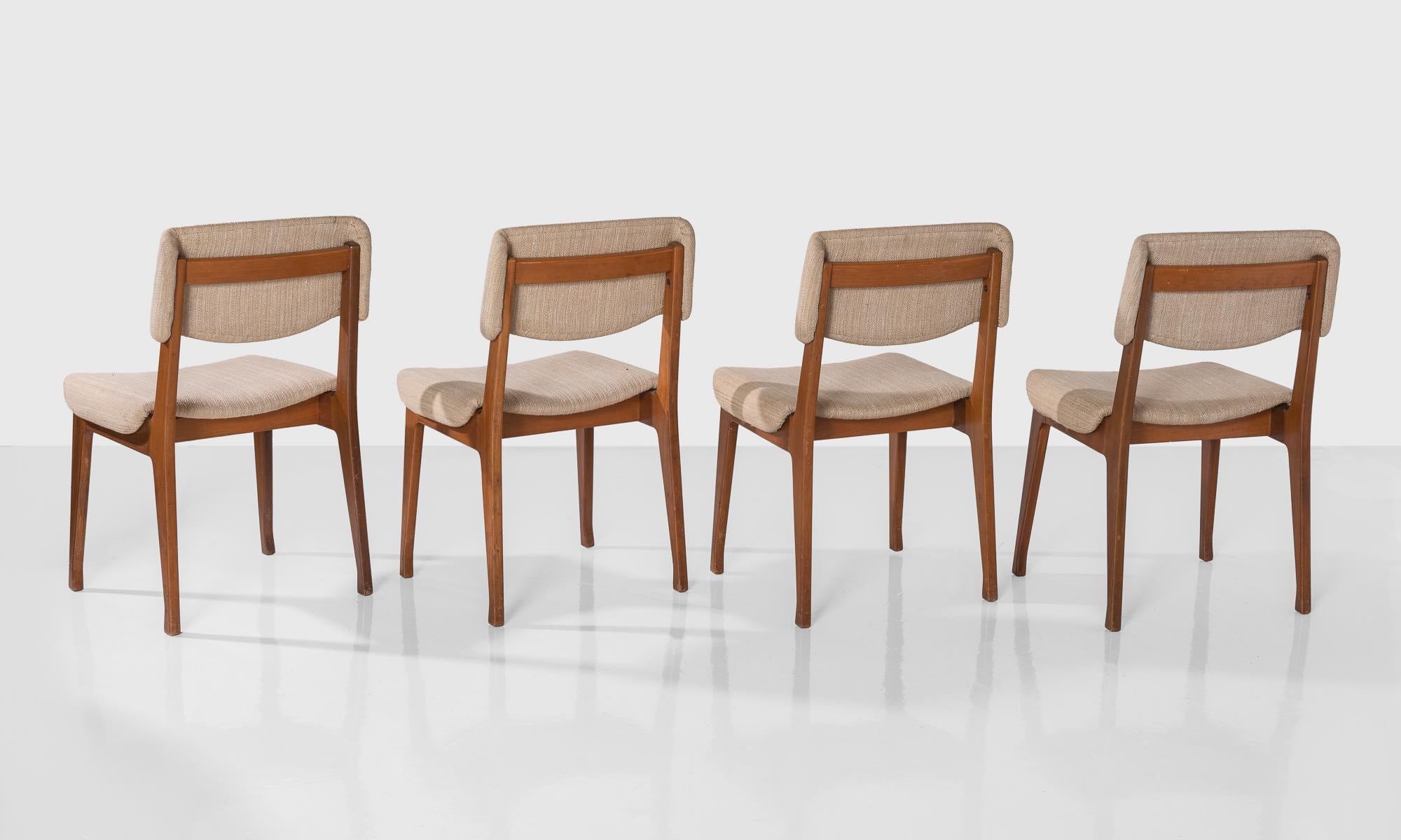 Mid-Century Modern Set of (4) Modern Dining Chairs by M.I.M., Italy, circa 1960