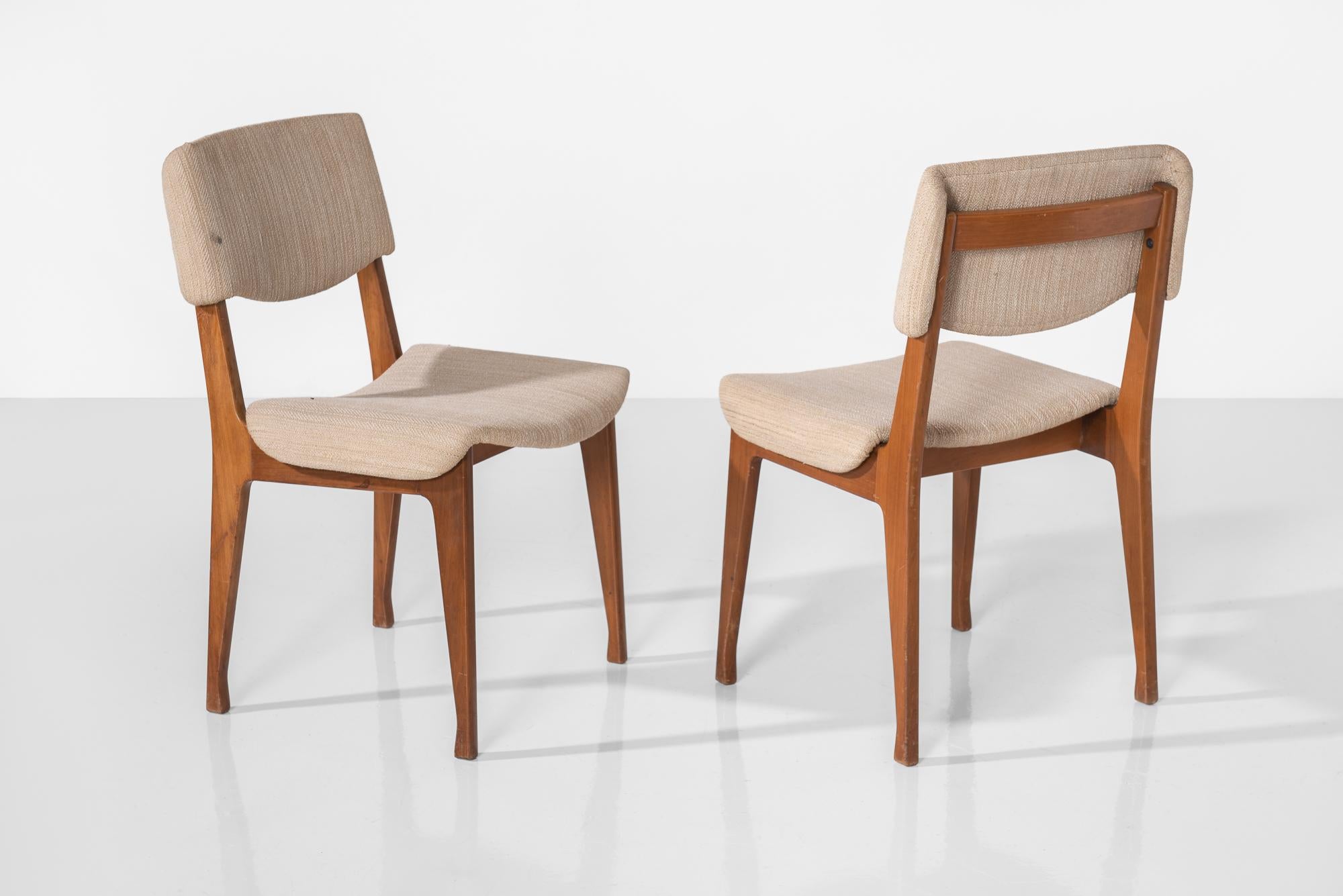 Italian Set of (4) Modern Dining Chairs by M.I.M., Italy, circa 1960