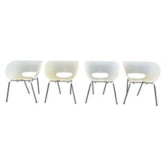 Set di 4 sedie moderne impilabili Ron Arad, disegnate nel 1979