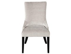 Set di 4 sedie moderne in tessuto grigio testurizzato Opus Chairs