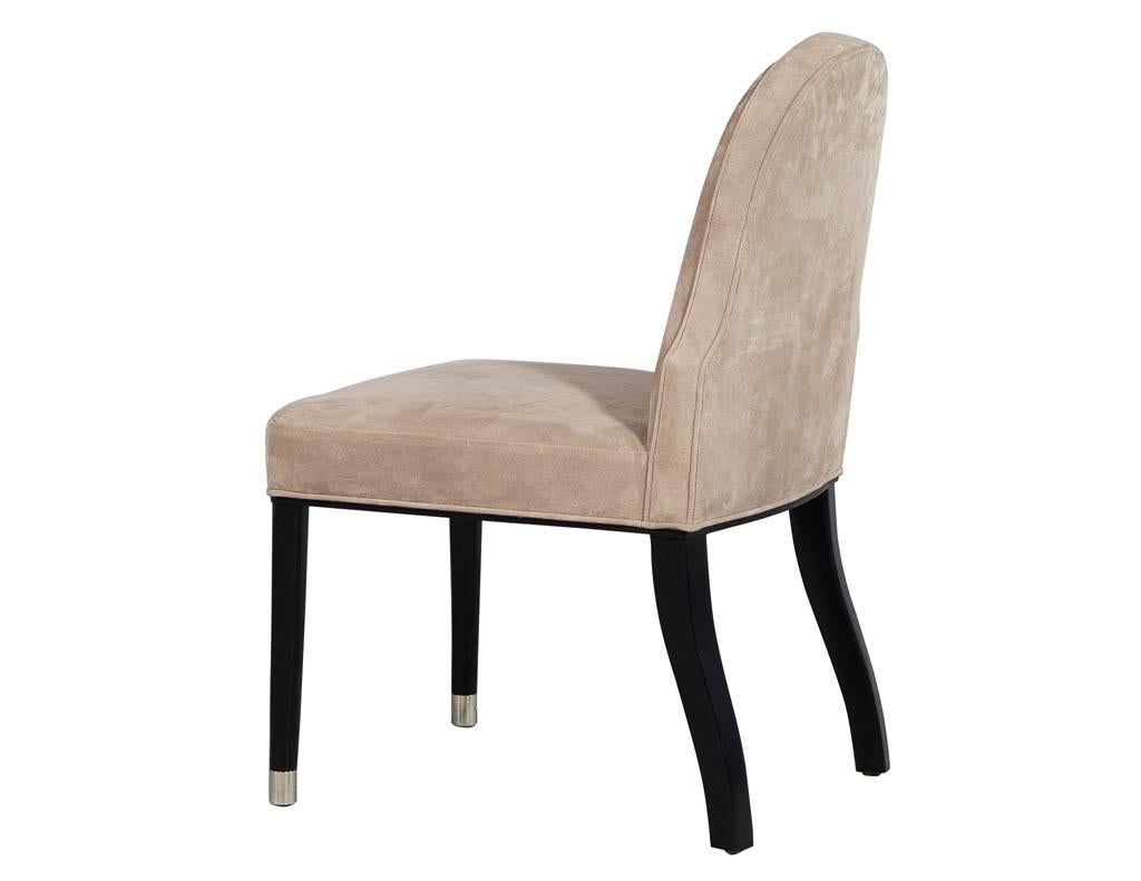 Contemporary Set of 4 Modern Style Side Chairs For Sale