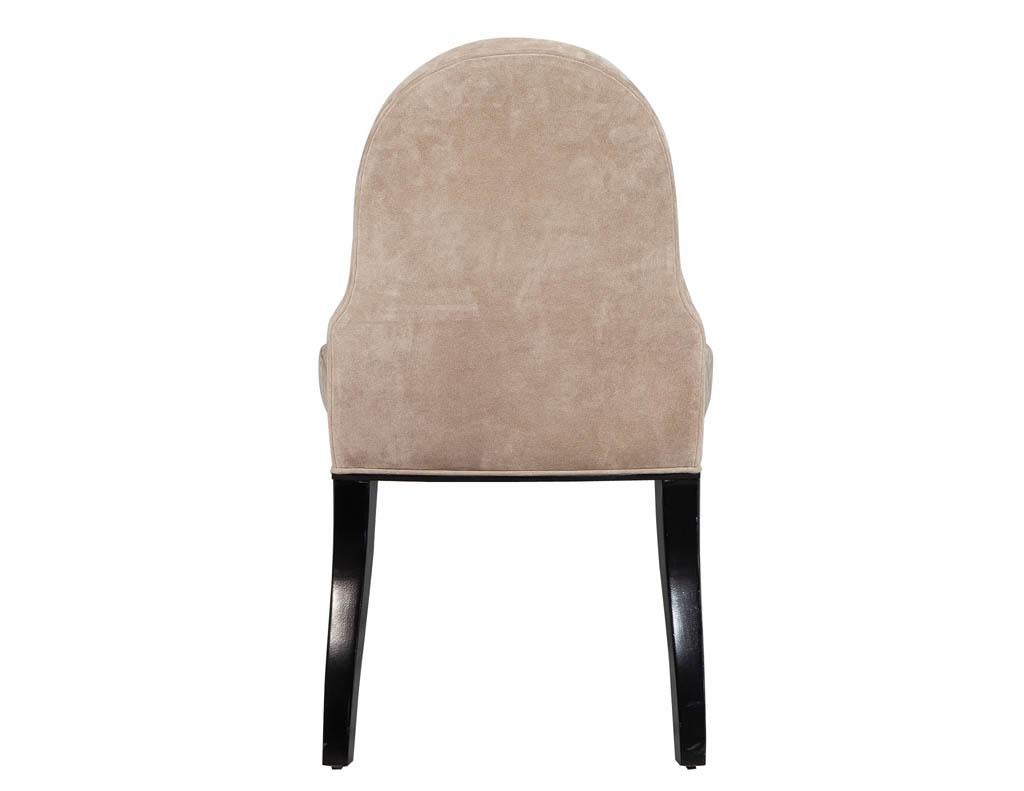 Fabric Set of 4 Modern Style Side Chairs For Sale