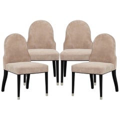 Ensemble de 4 chaises d'appoint de style moderne