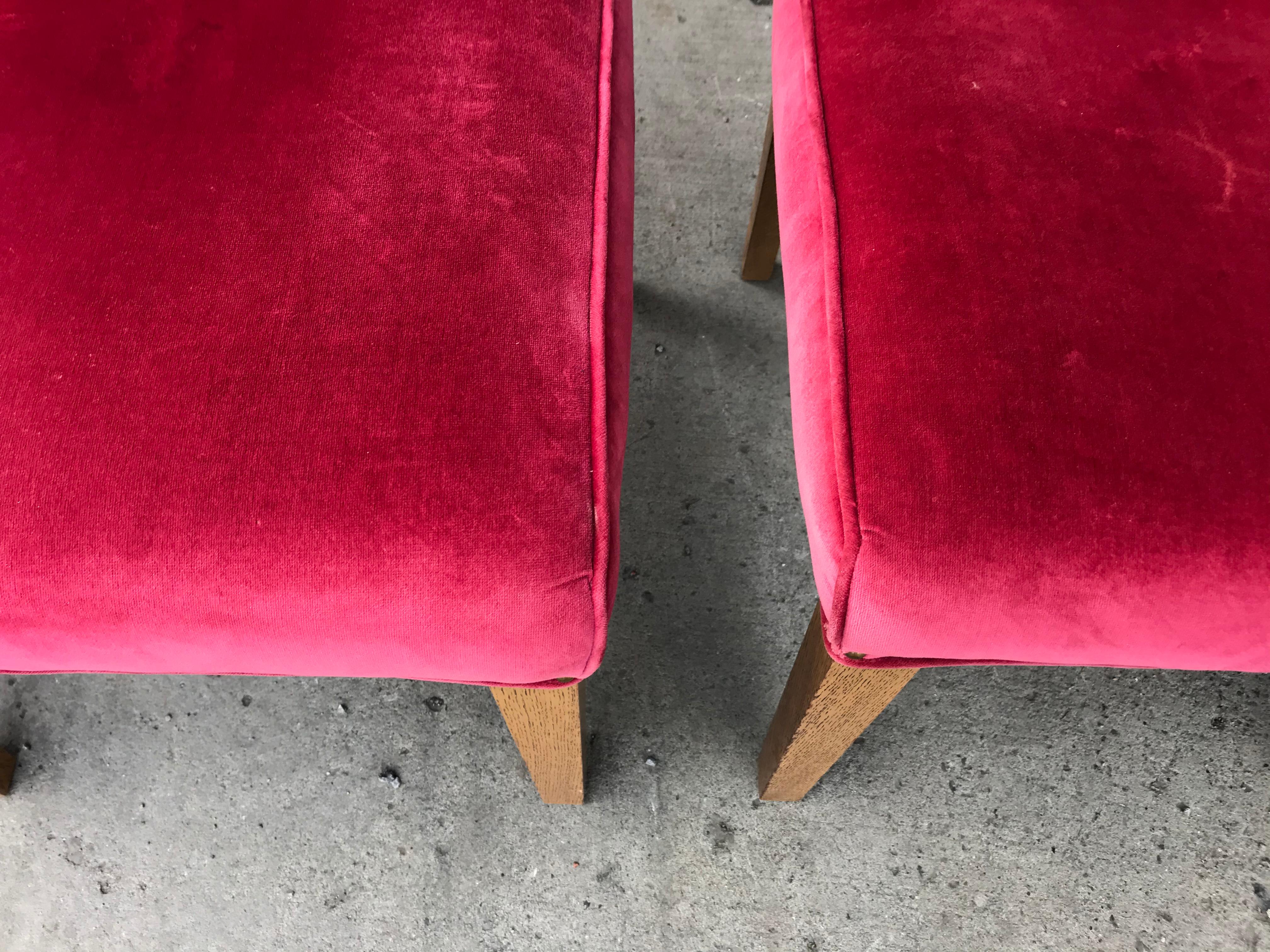 Set of 4 Modernist Side Chairs, Dining, Occasional Attributed to Red Lion 2