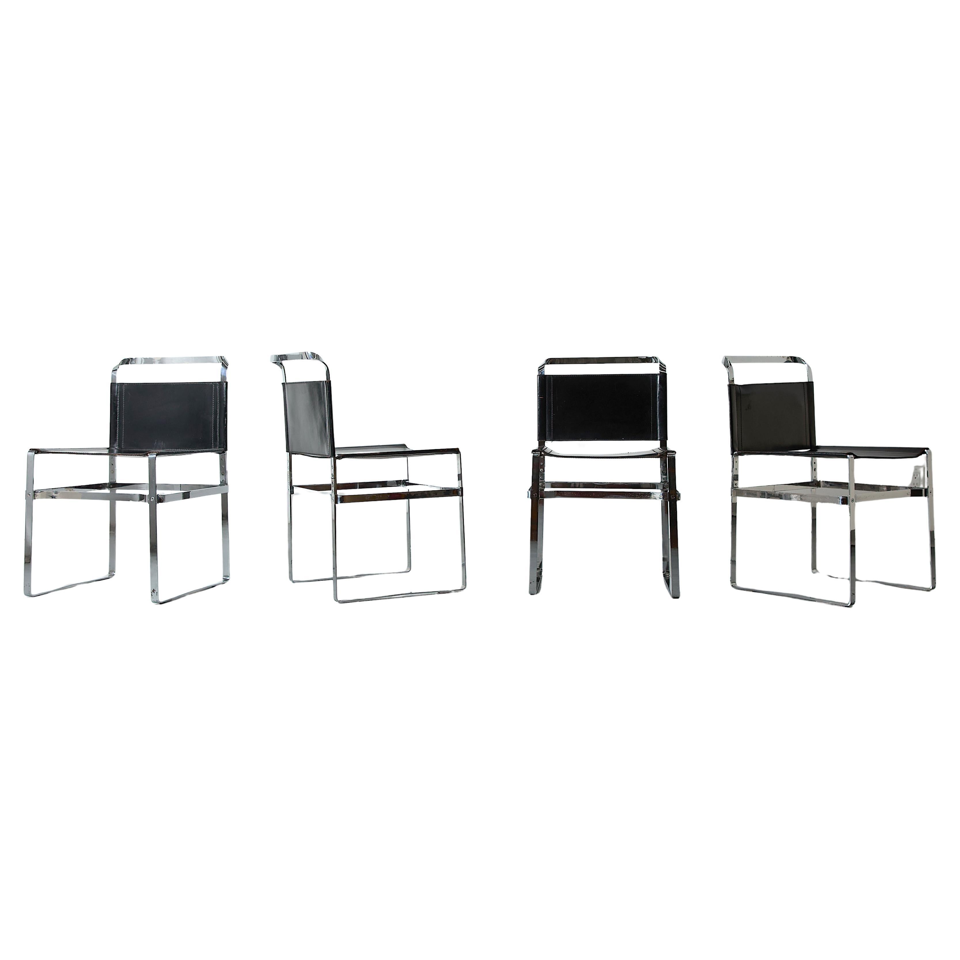 Ensemble de 4 chaises modernistes "Uli" par David Xavier pour Ny Form, 1970 en vente