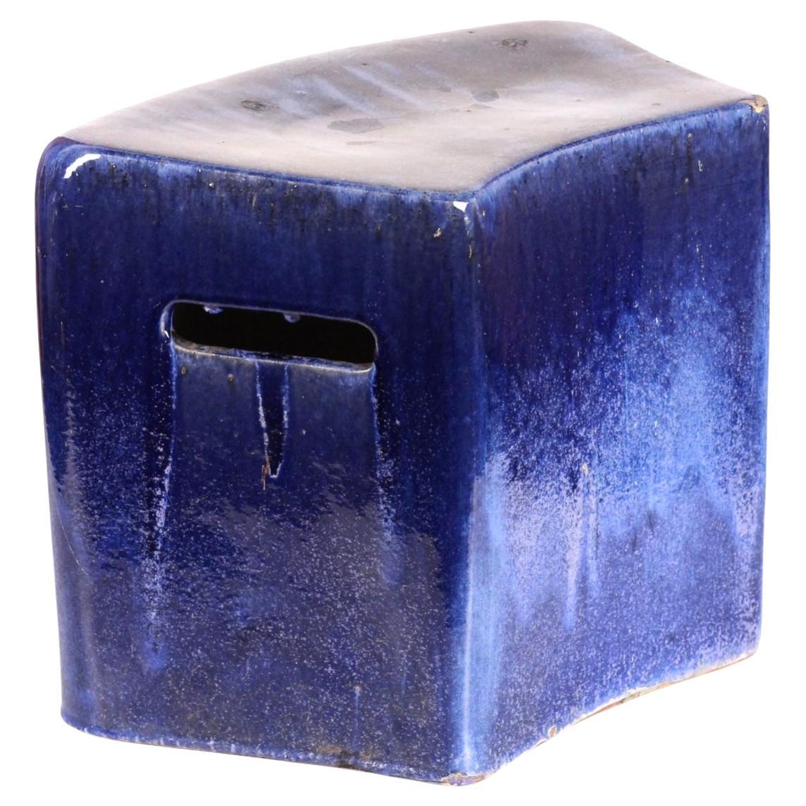 Set di 4 sgabelli da giardino modulari in ceramica smaltata blu di Habitat/Conran UK 1996 in vendita 7