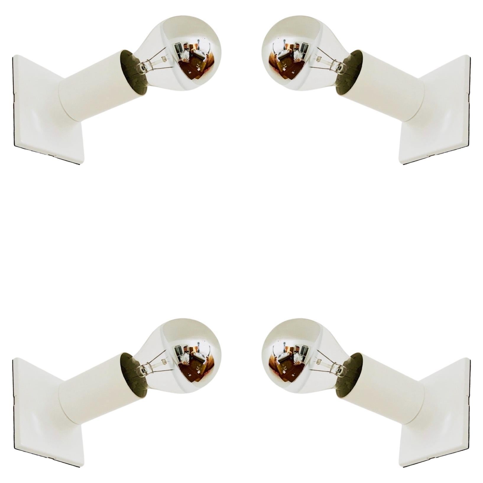 Set di 4 lampade da parete o da soffitto modulari di Rolf Krüger per Staff, dell'era dello Space in vendita