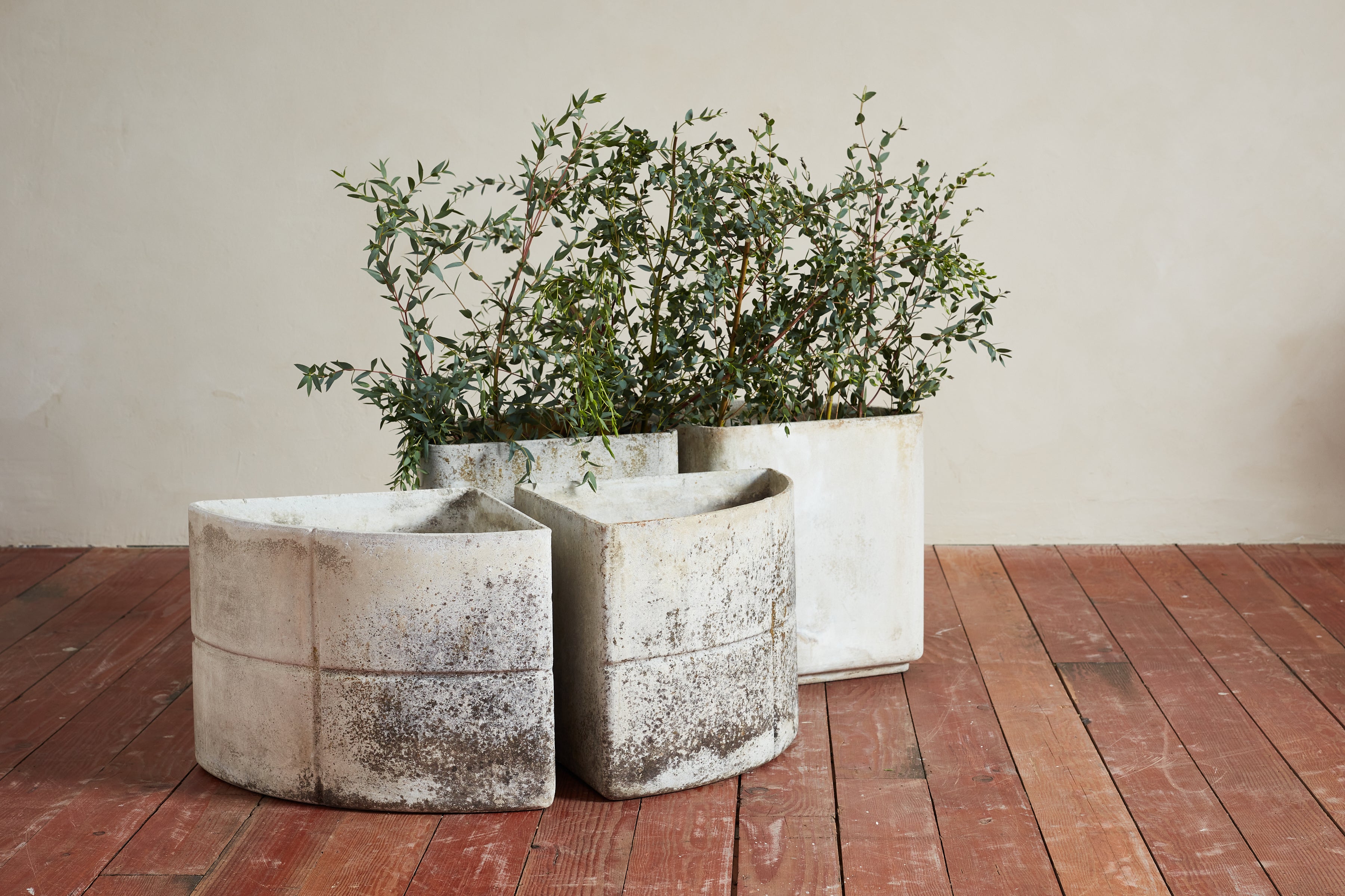Swiss Set of 4 Modular Willy Guhl Corner Planter Set