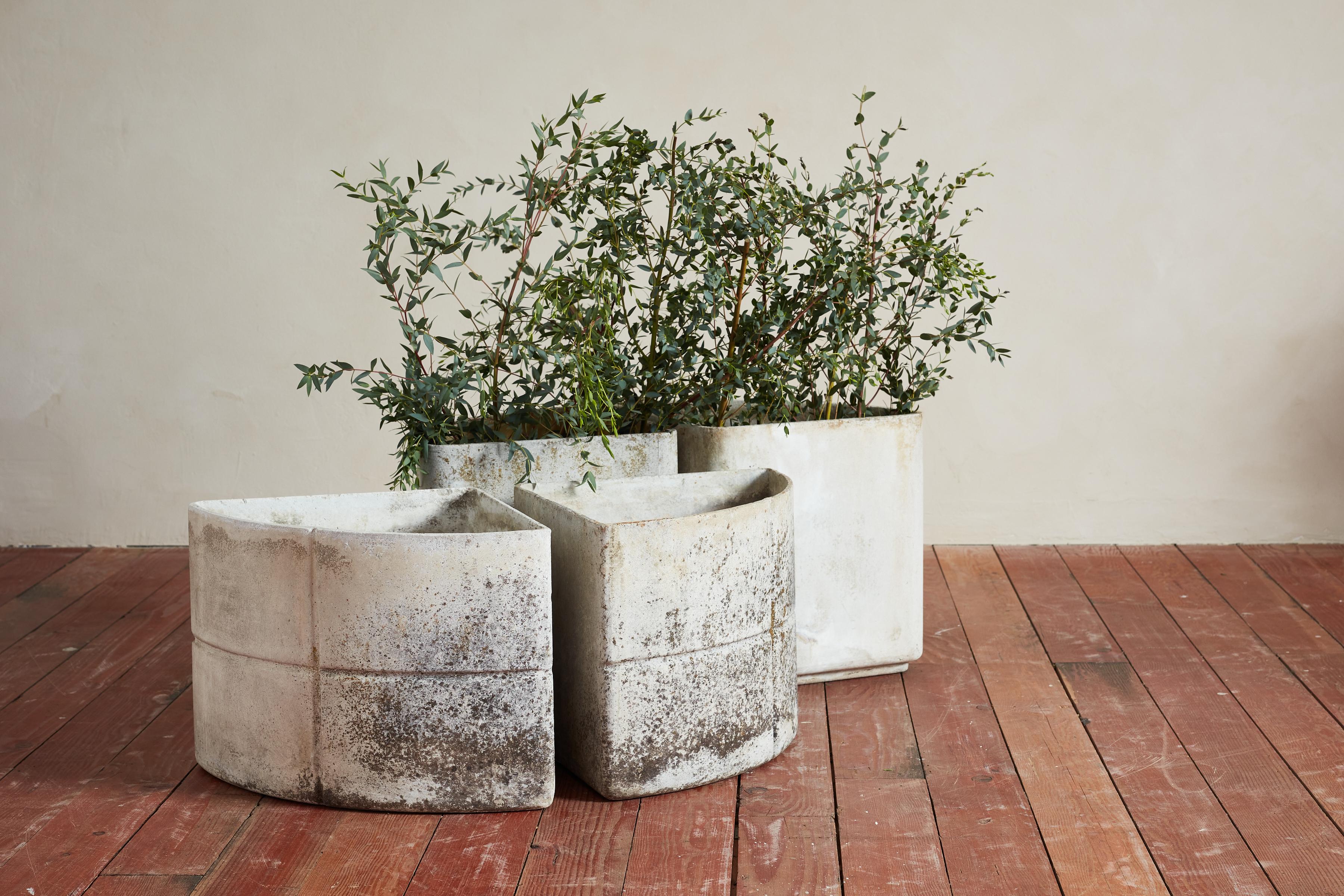 Set of 4 Modular Willy Guhl Corner Planter Set 1