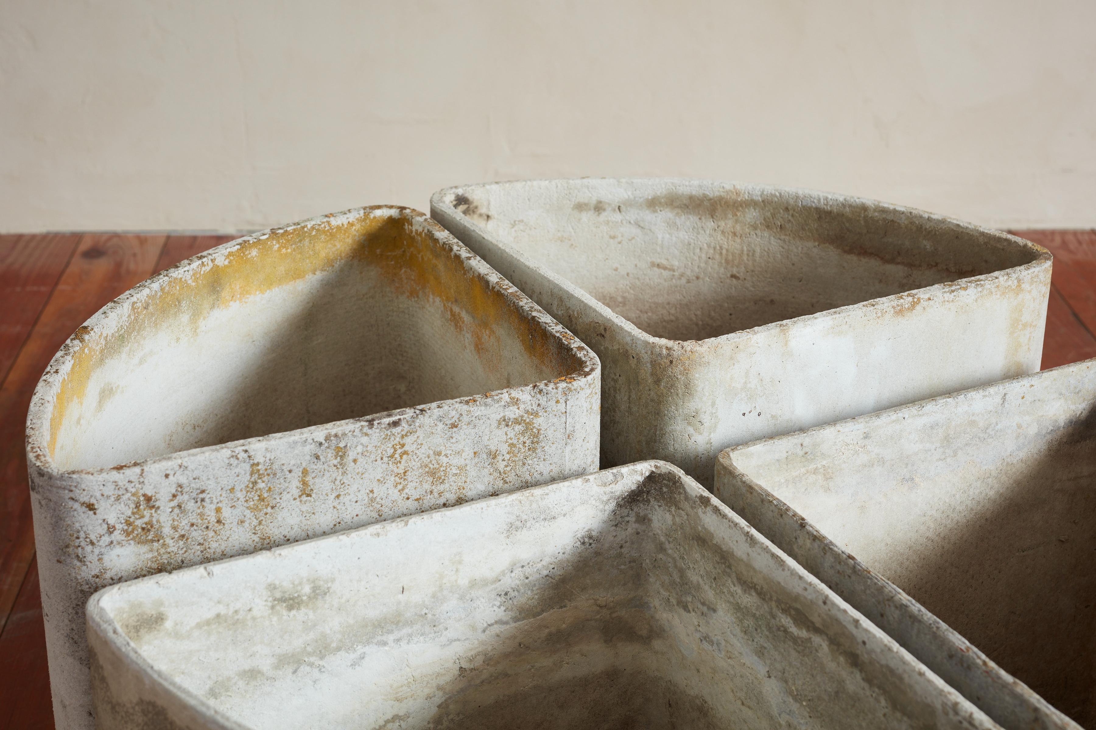 Set of 4 Modular Willy Guhl Corner Planter Set 3