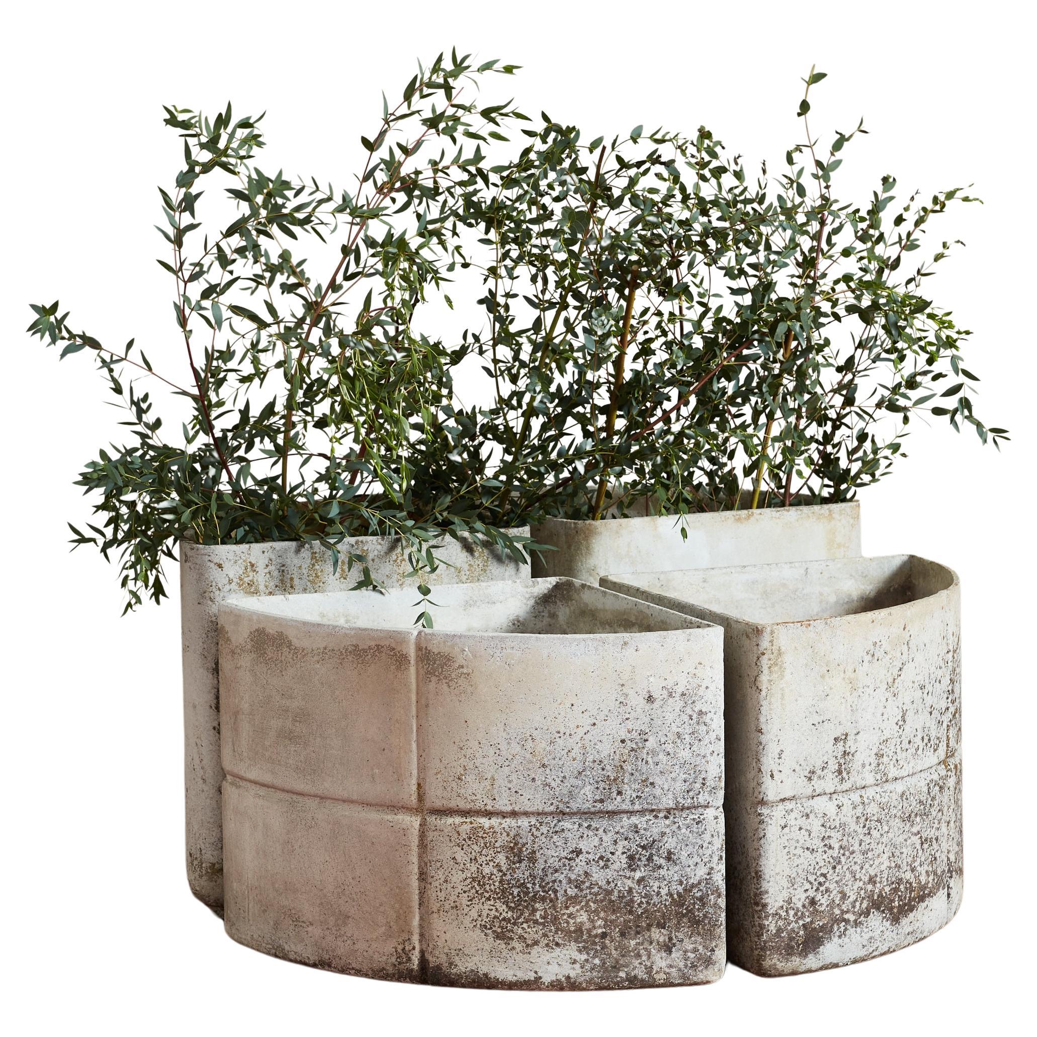 Set of 4 Modular Willy Guhl Corner Planter Set