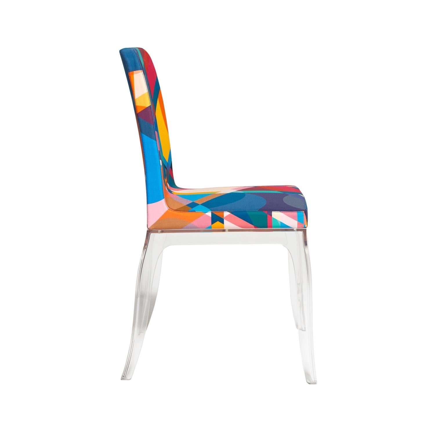 Modern Set of 4 Moibibi Colorful Dining Chairs Designed by Marcel Wanders