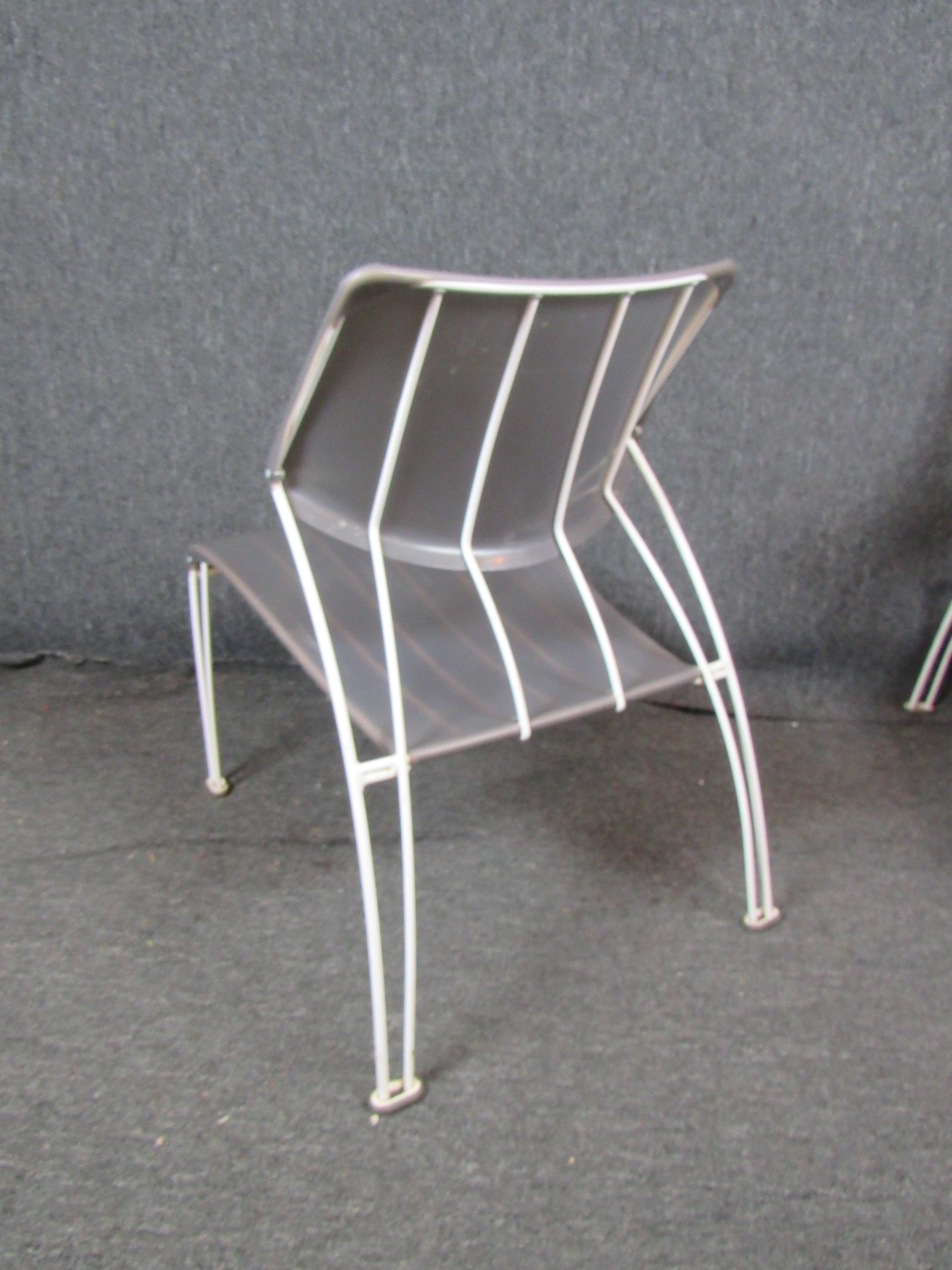 Mid-Century moderno Set di 4 sedie vintage 