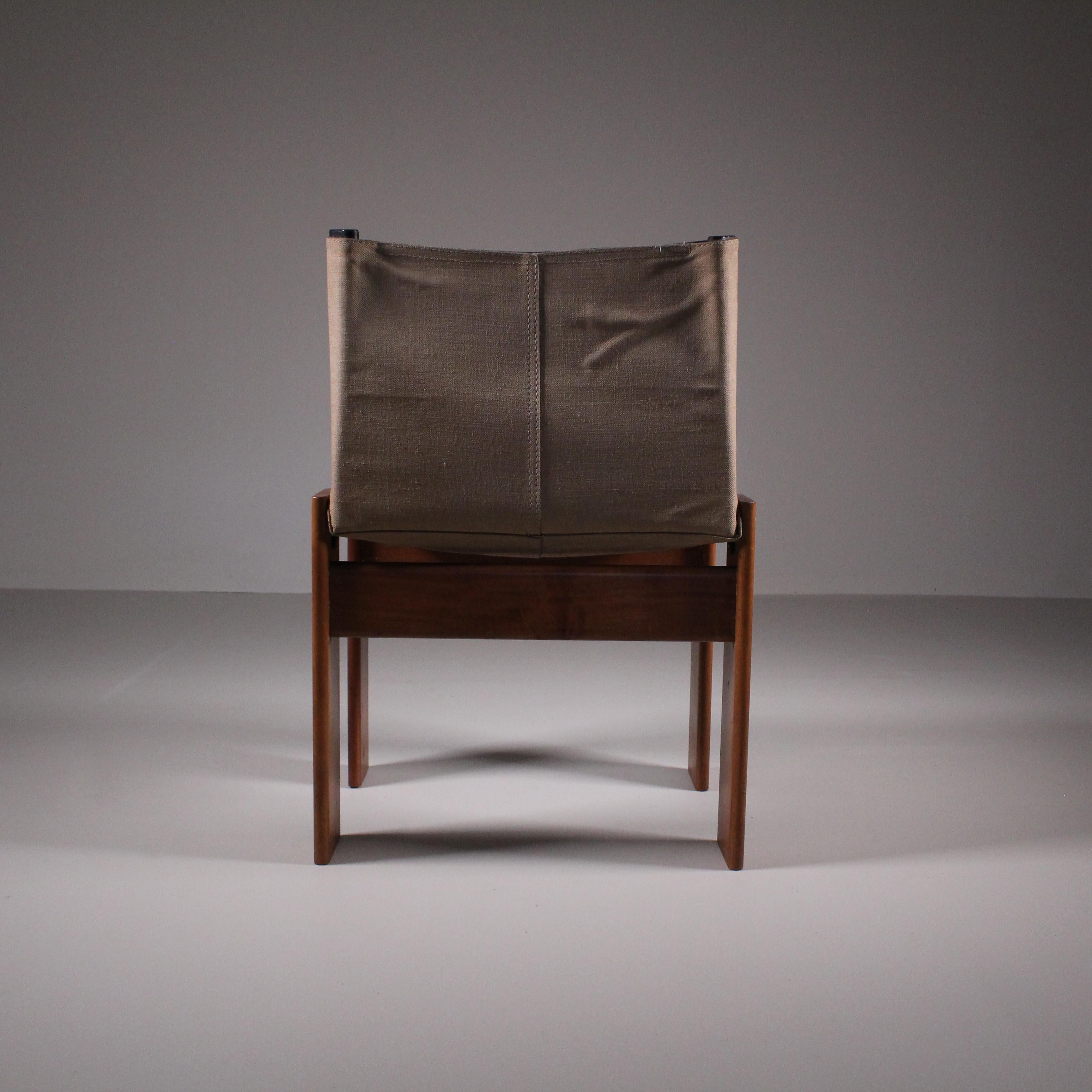 set of 4 Monk chair, Afra & Tobia Scarpa, Molteni  3