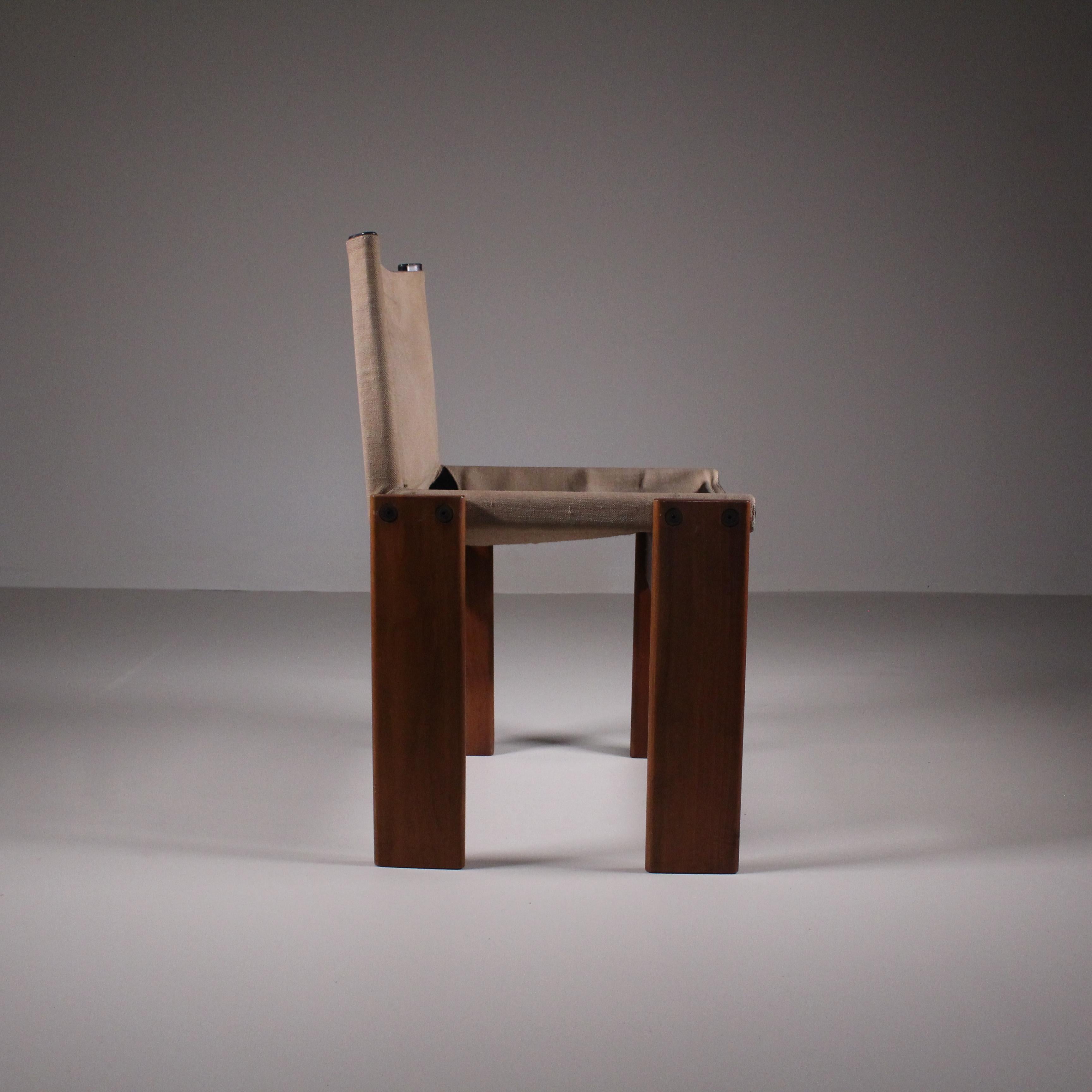 set of 4 Monk chair, Afra & Tobia Scarpa, Molteni  4