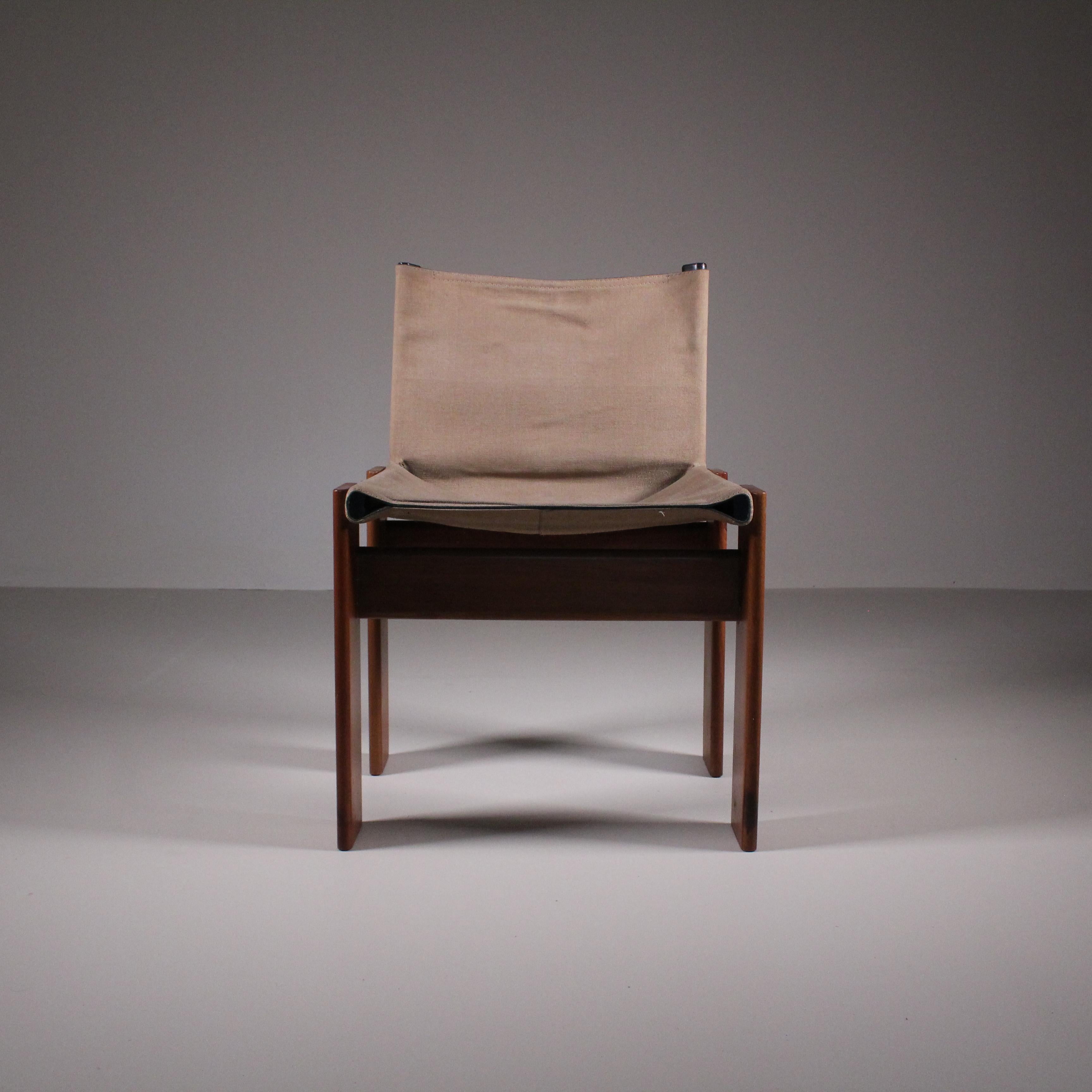 set of 4 Monk chair, Afra & Tobia Scarpa, Molteni  6