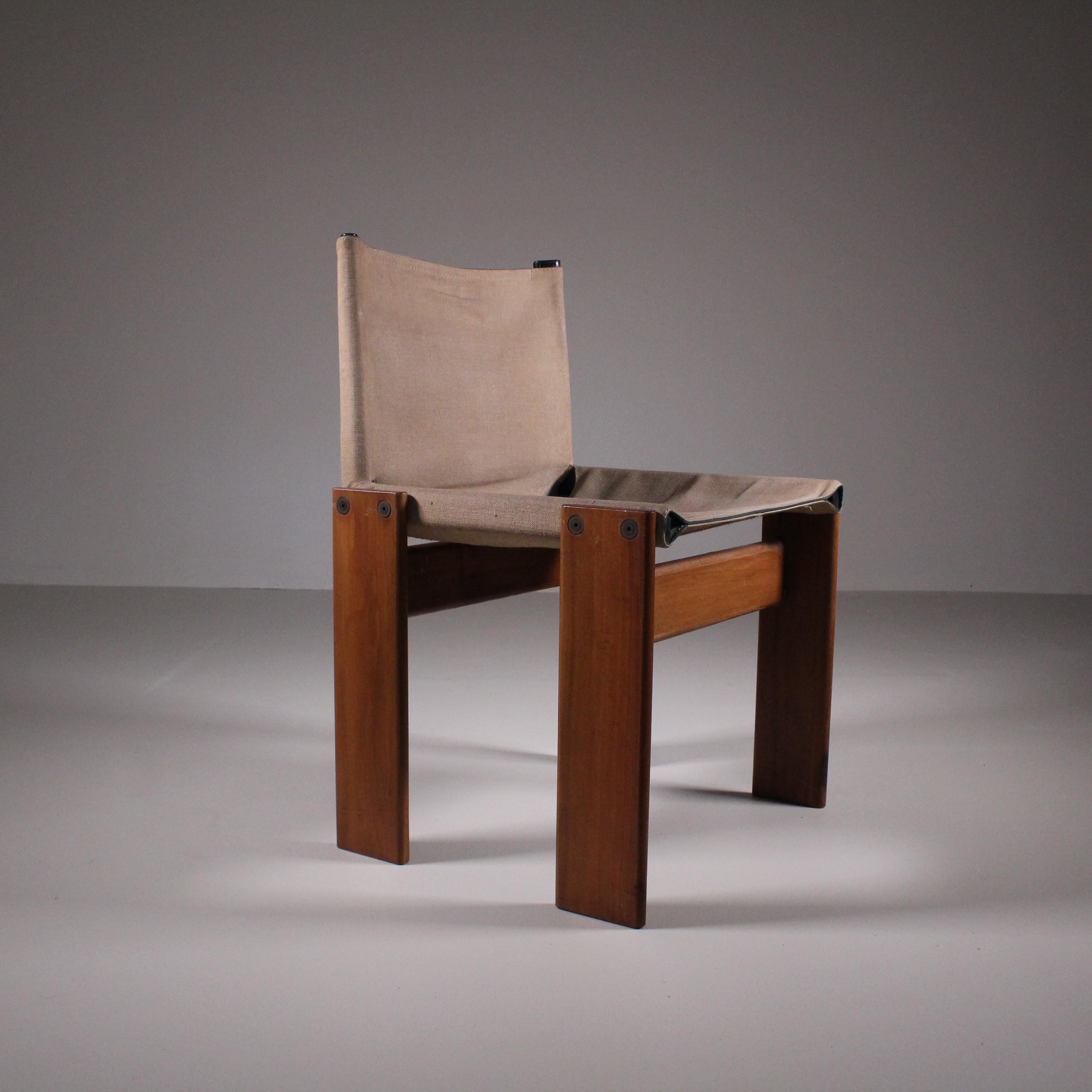 set of 4 Monk chair, Afra & Tobia Scarpa, Molteni  7