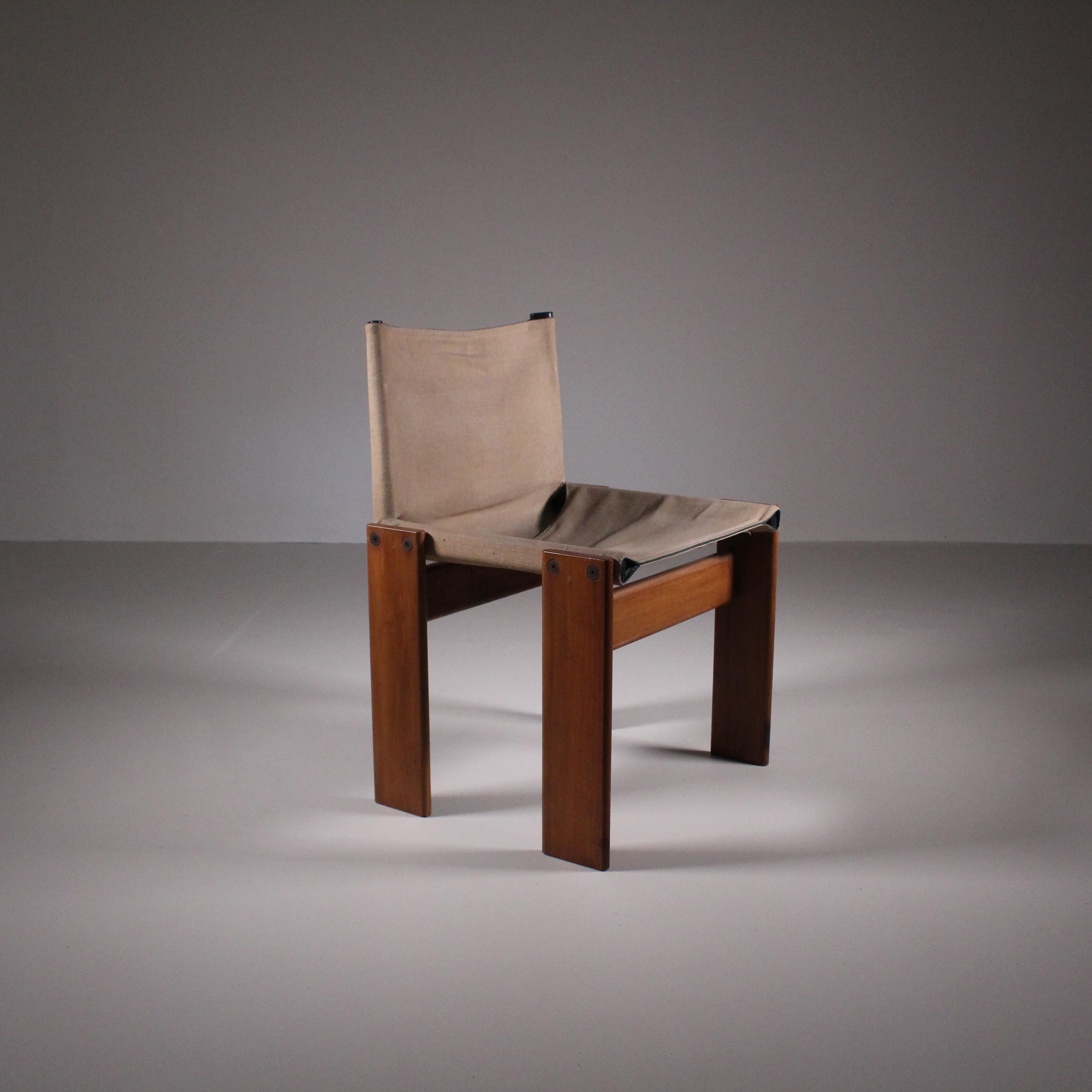 set of 4 Monk chair, Afra & Tobia Scarpa, Molteni  9