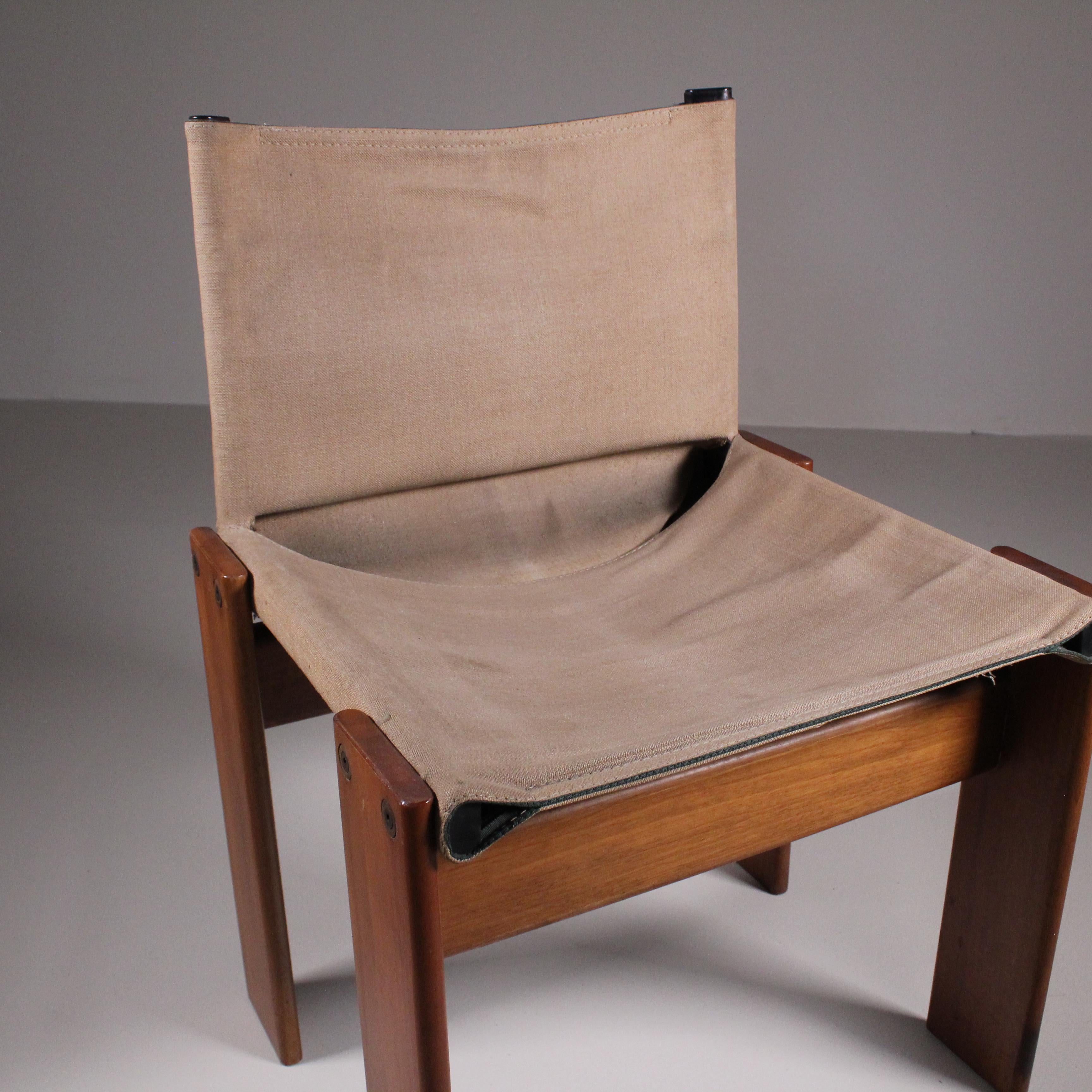 set of 4 Monk chair, Afra & Tobia Scarpa, Molteni  1