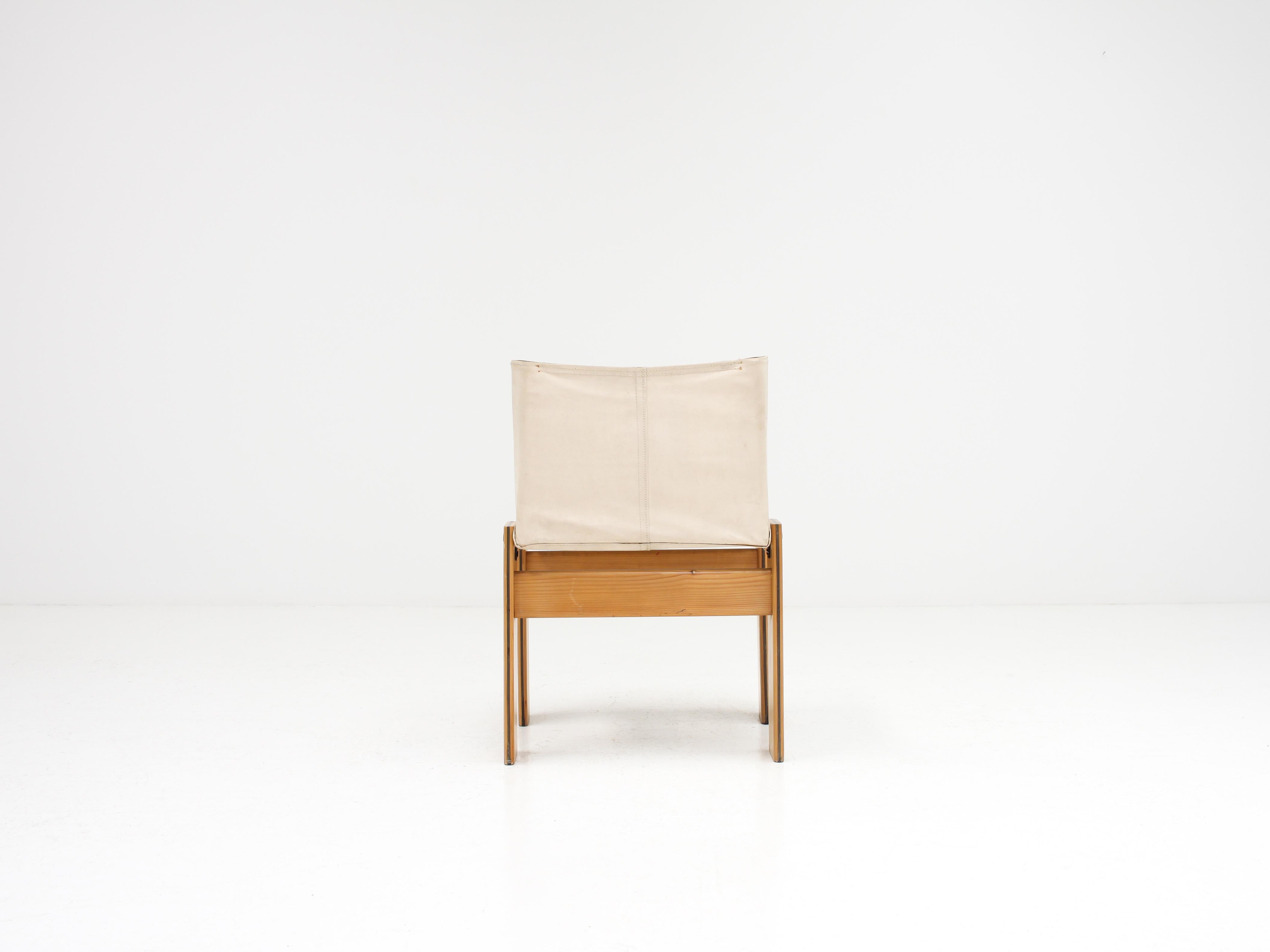 Set of 4 'Monk' Dining Chairs by Afra & Tobia Scarpa for Molteni, Italy, 1974 12