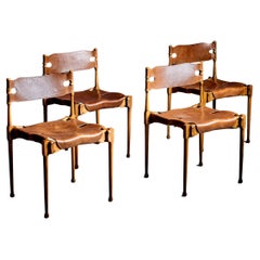 Conjunto de 4 sillas Montreal diseñadas por Frei Otto Alemania, 1967