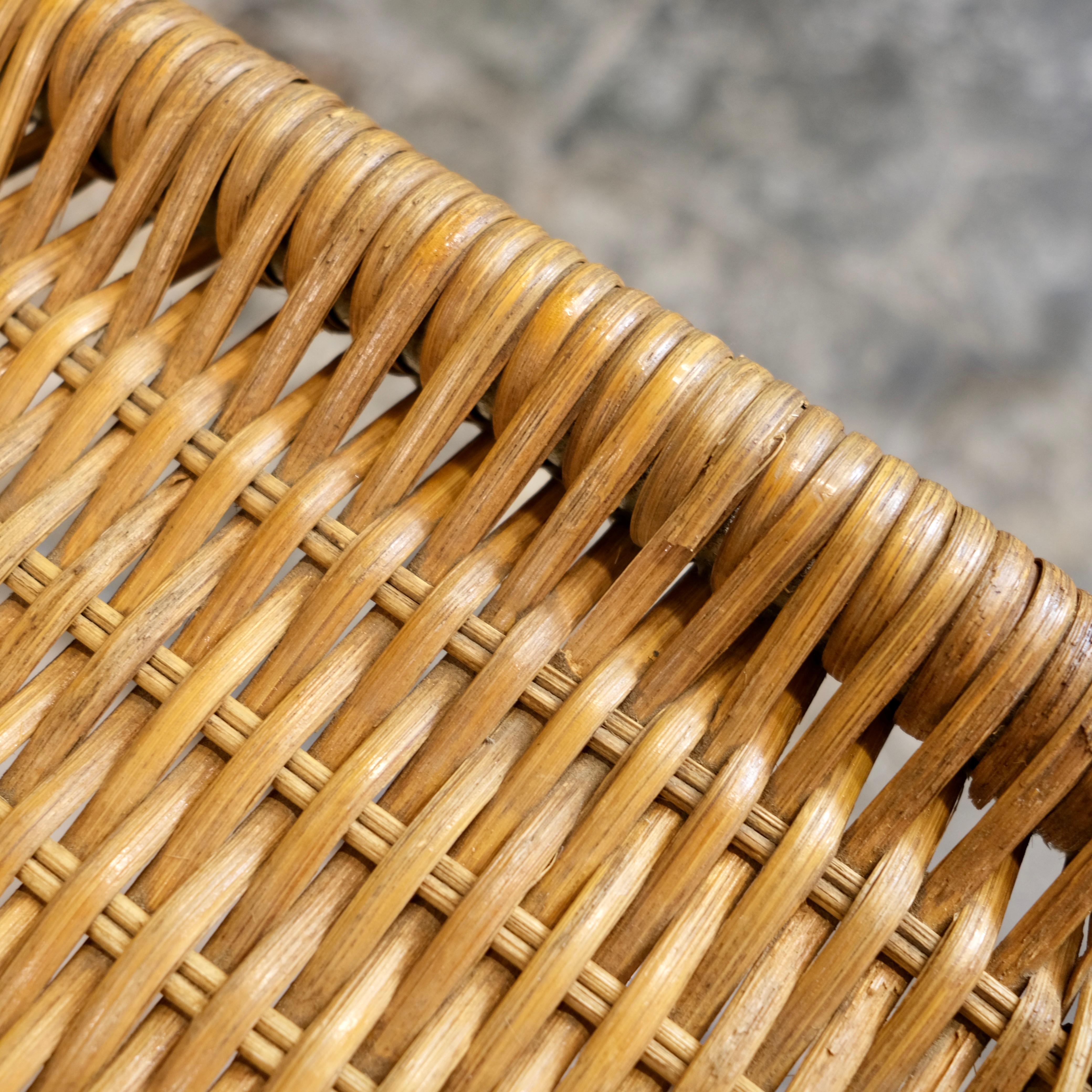 Set of 4 MR10 wicker chairs by Mies Van Der Rohe, Knoll, 1970s 11