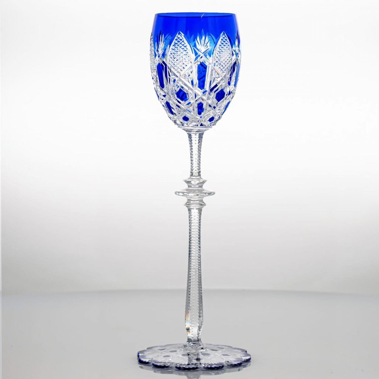 Set of 4 Multicolor Baccarat Crystal Tsar Glasses, France im Angebot 5