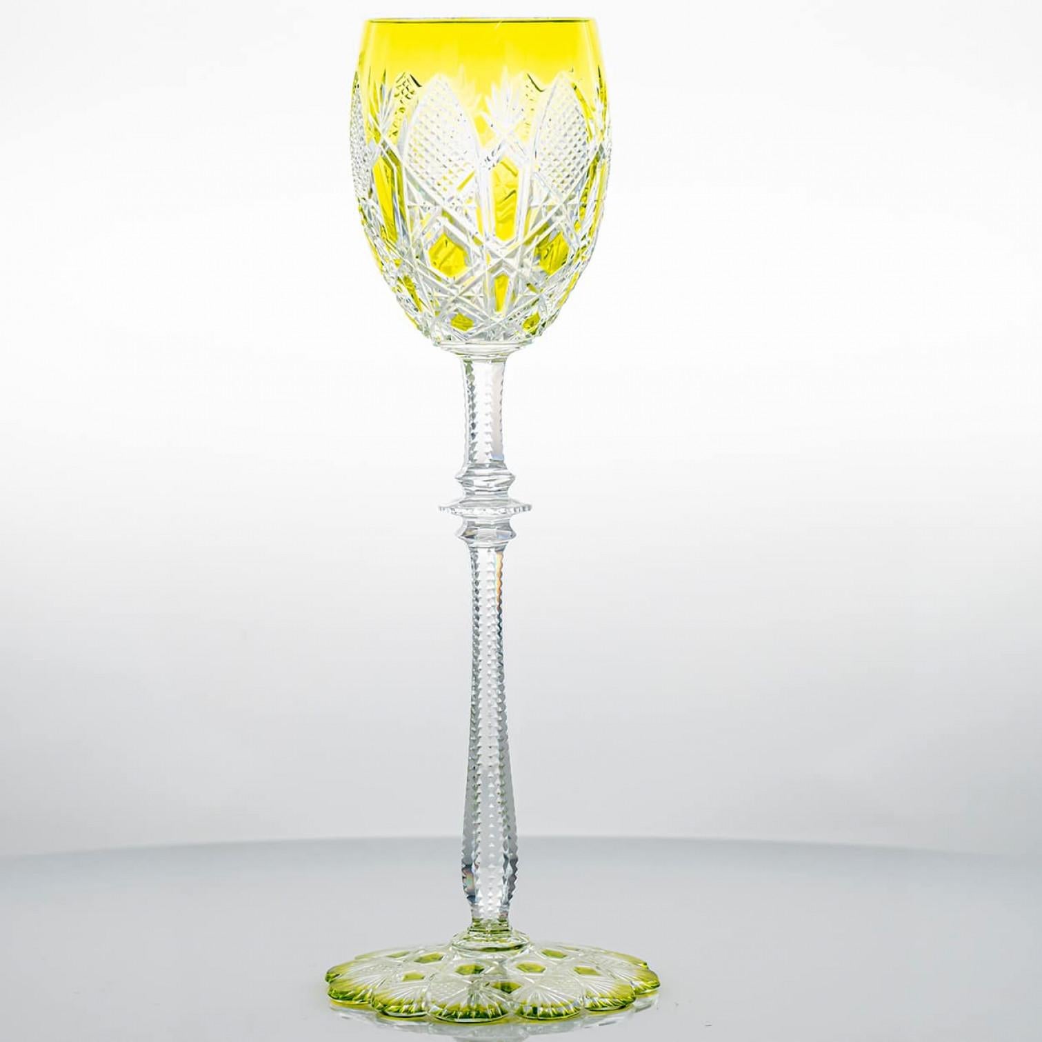 Set of 4 Multicolor Baccarat Crystal Tsar Glasses, France im Angebot 7