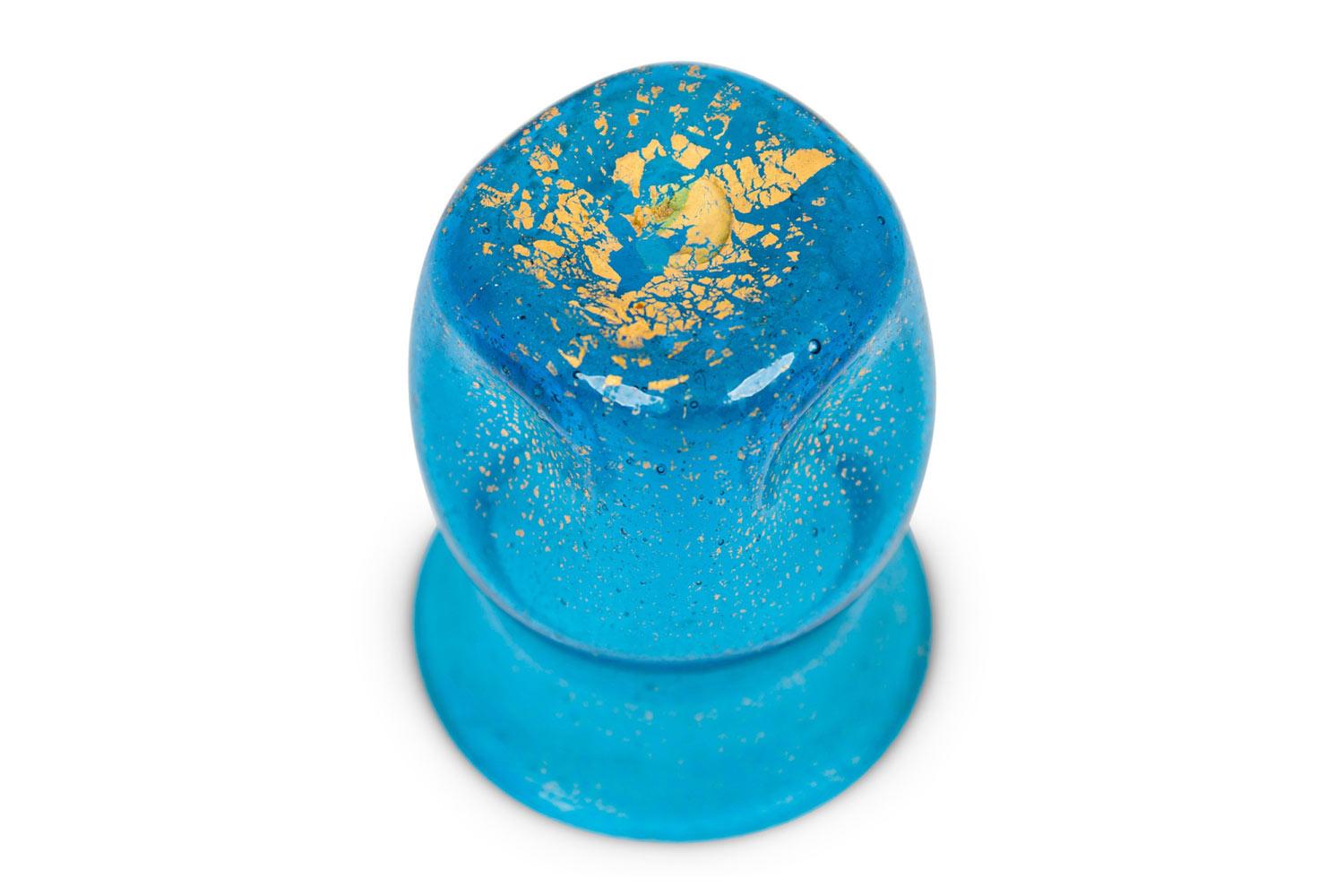 Set mit 4 bunten Schnapsgläsern aus Glas (20. Jahrhundert) im Angebot