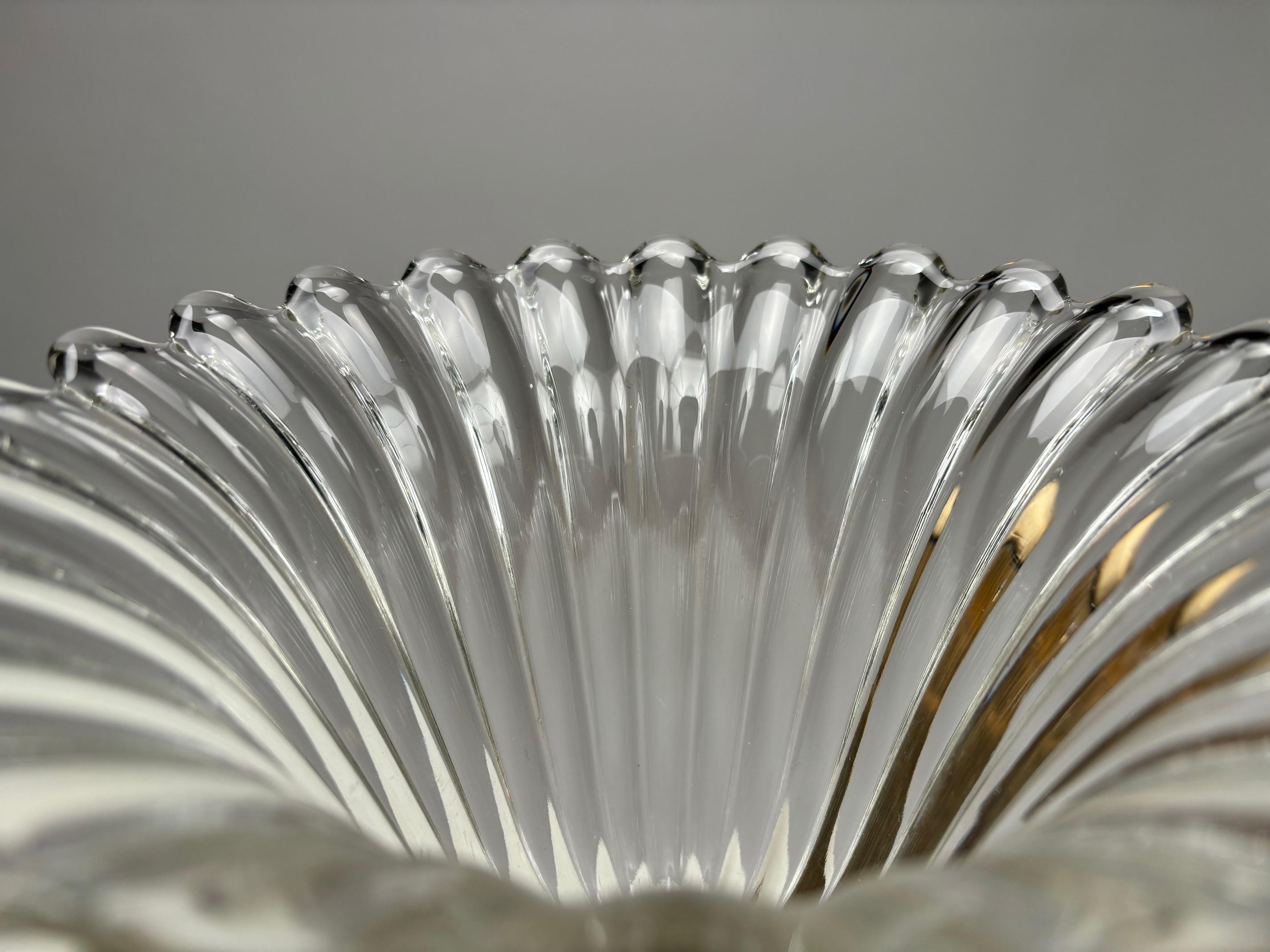 Mid-20th Century Set of 4 Murano glass wall lamps by Ercole Barovier, Italy, 1940s For Sale