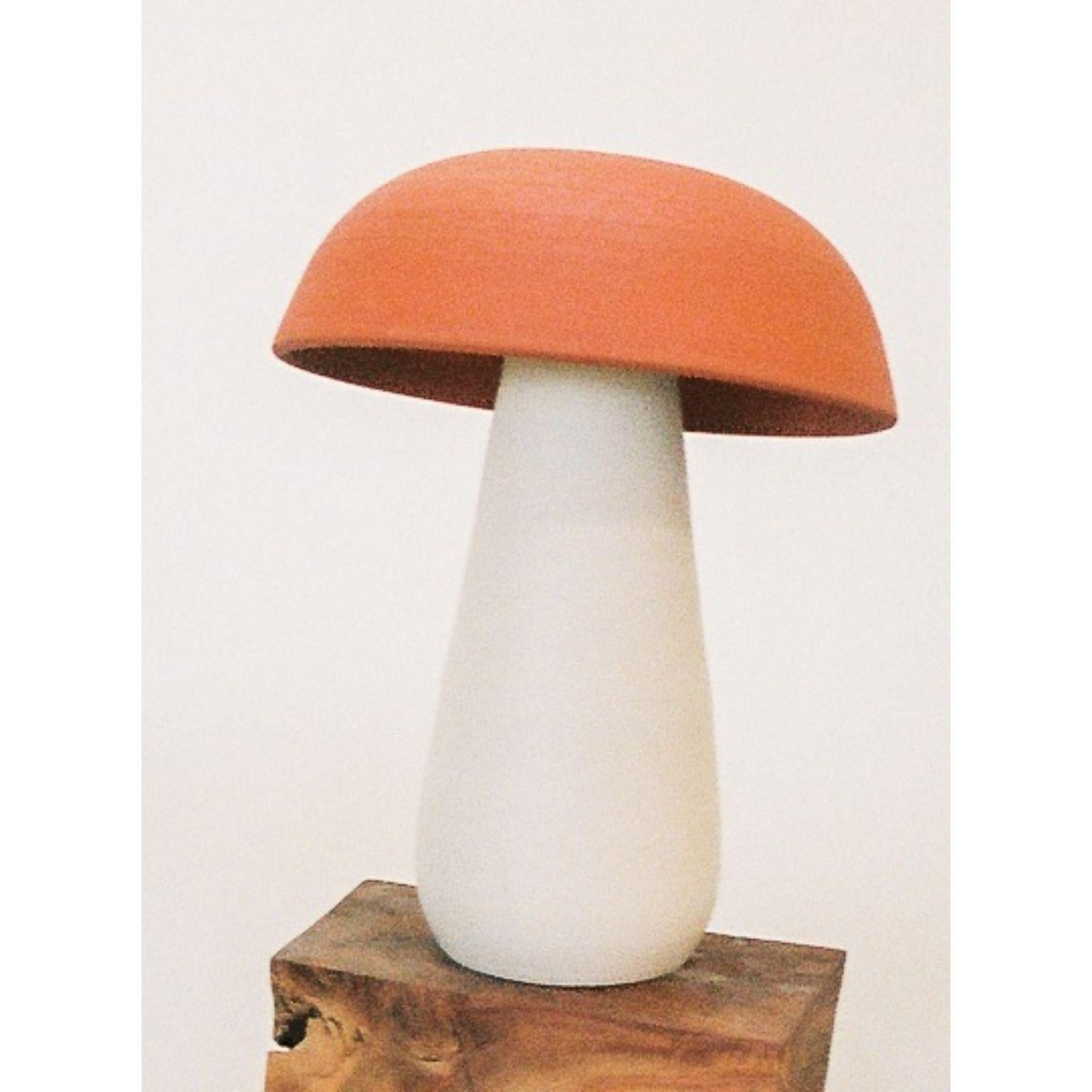 Glazed Set of 4 Mushroom Lamps by Nick Pourfard For Sale