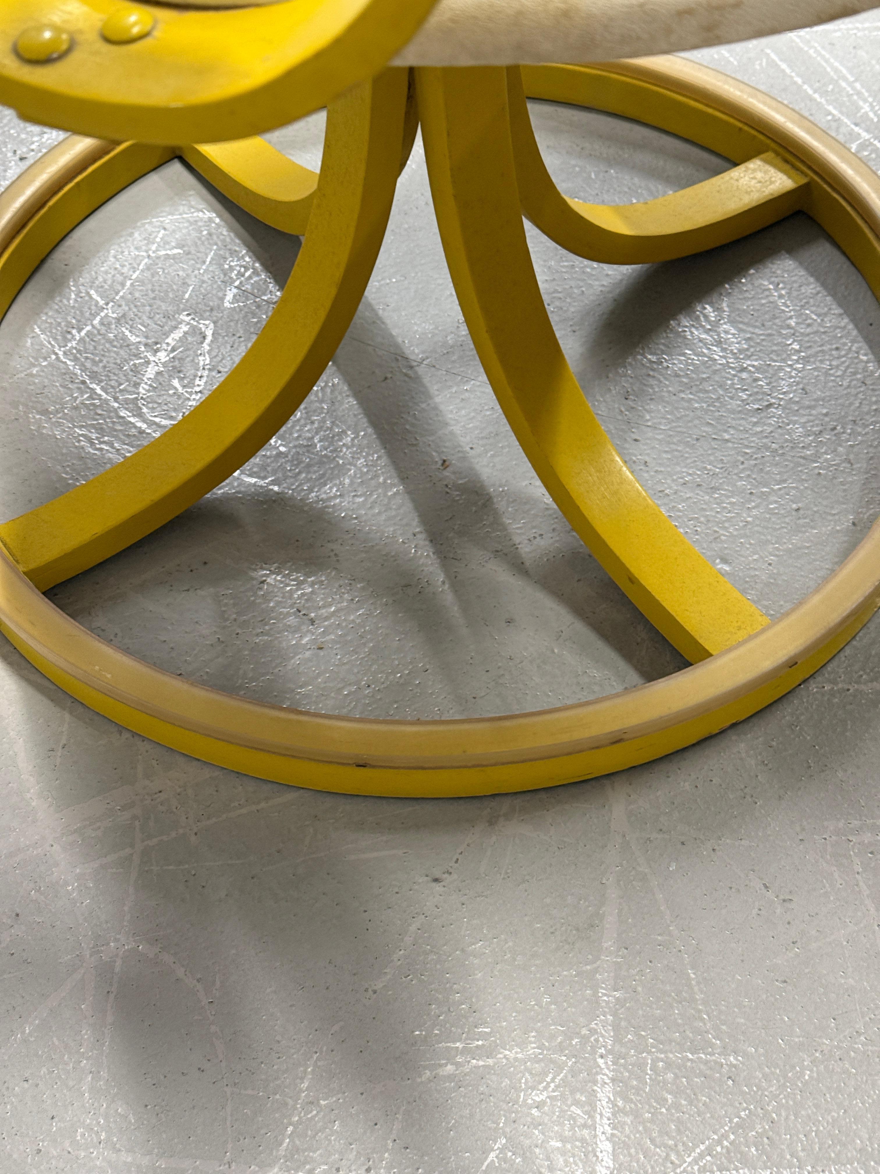Ensemble de 4 fauteuils jaune moutarde George Mulhauser pour Plycraft Sultana en vente 2