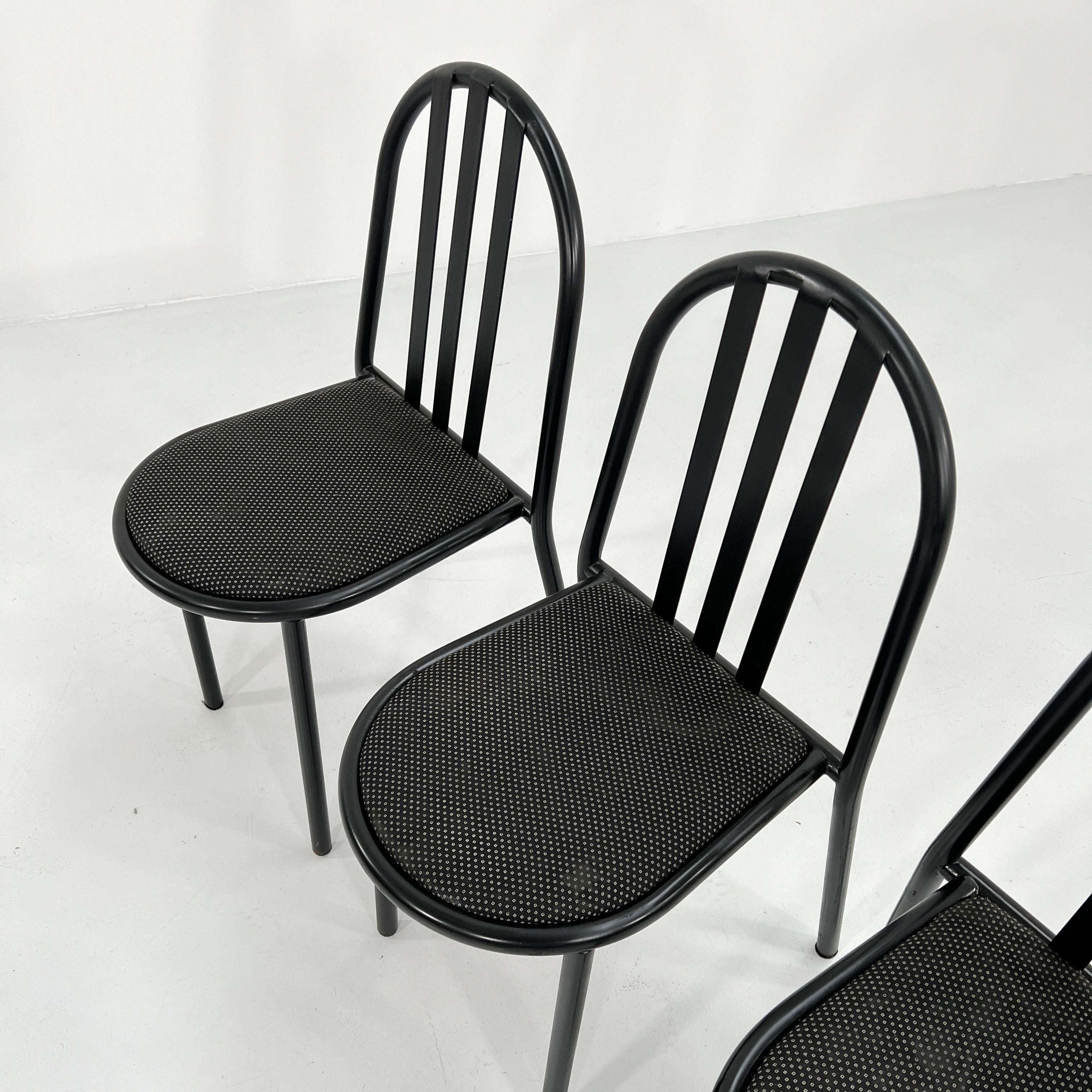 Set of 4 N. 222 Fabric Chairs by Robert Mallet-Stevens for Pallucco, 1980s 1