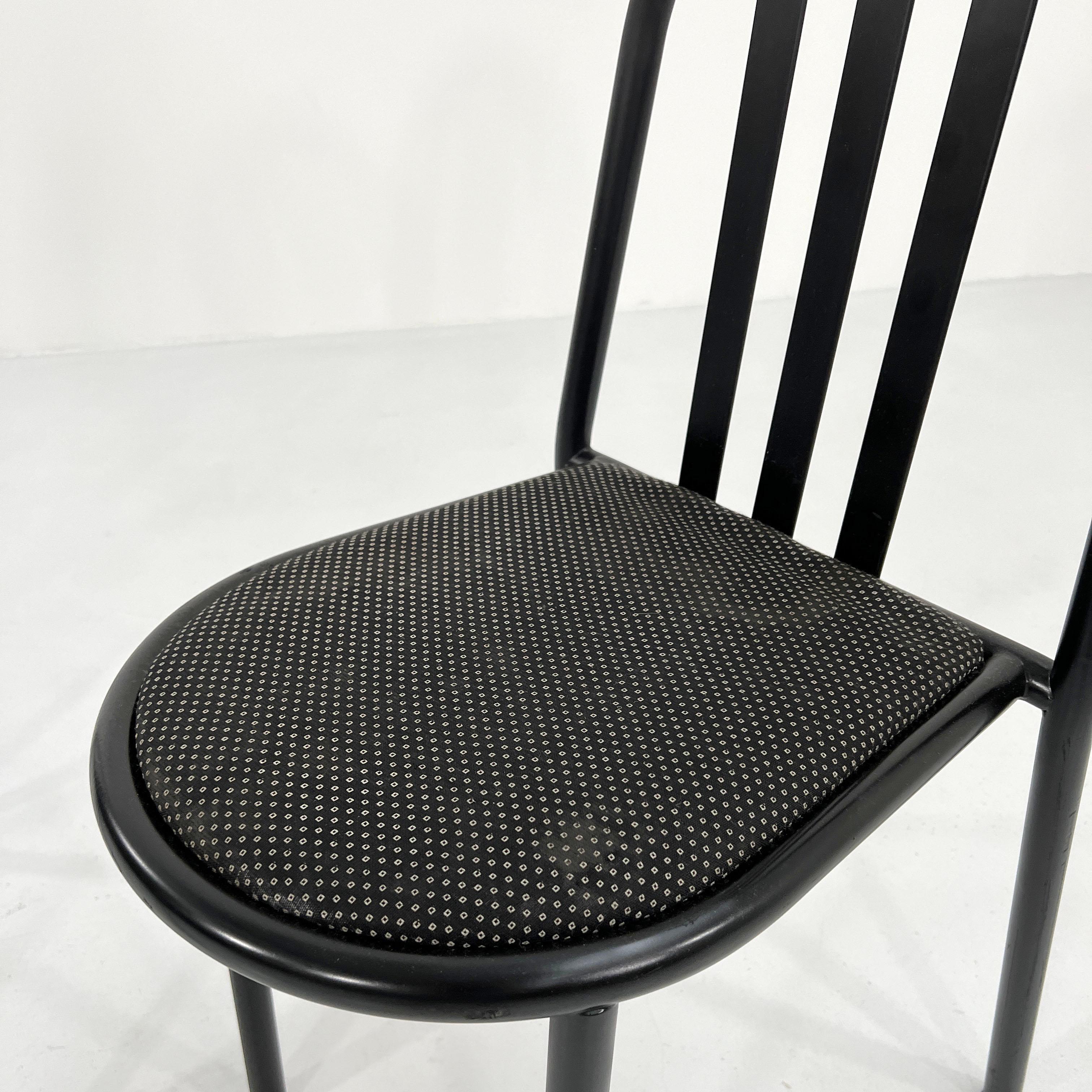 Set of 4 N. 222 Fabric Chairs by Robert Mallet-Stevens for Pallucco, 1980s 2