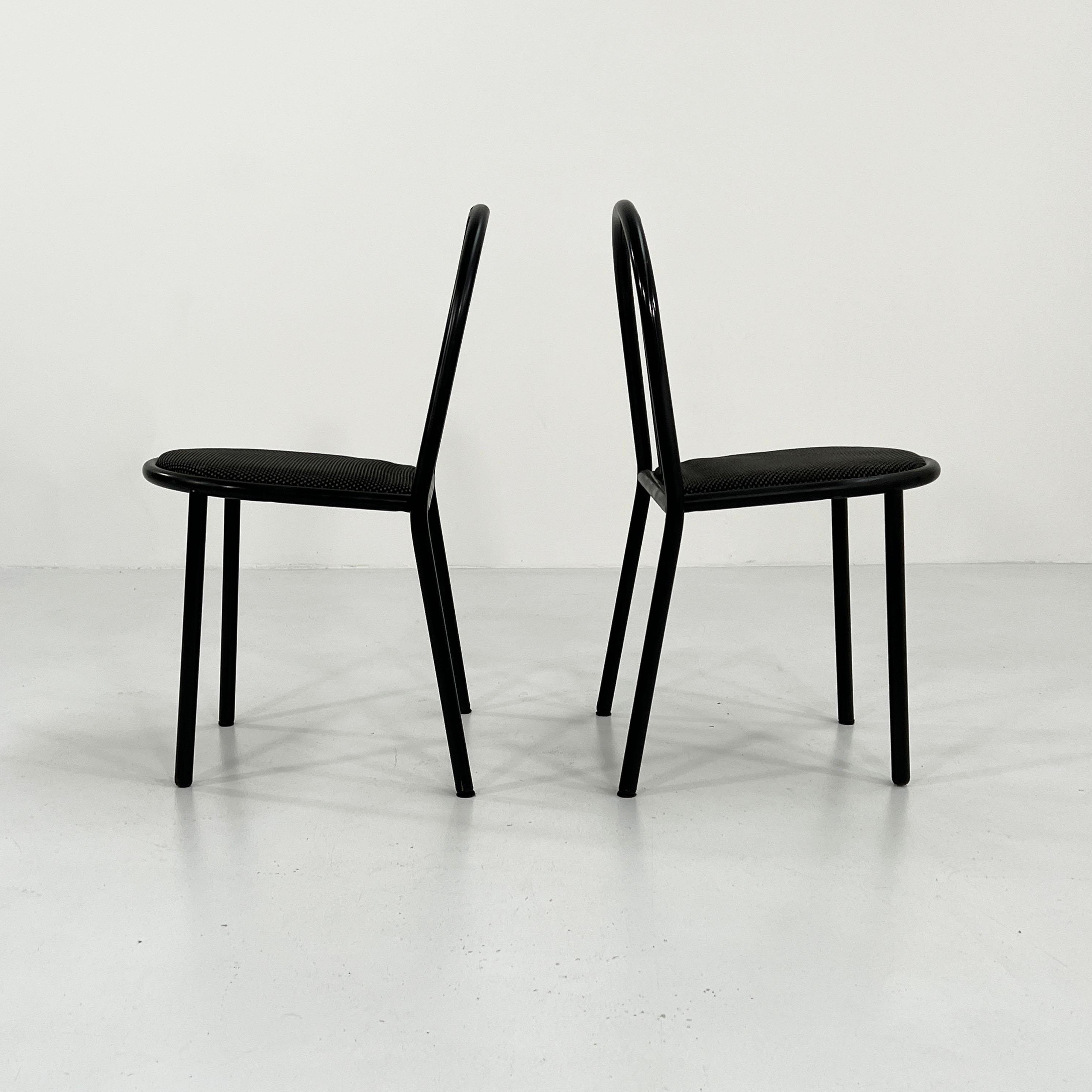 Set of 4 N. 222 Fabric Chairs by Robert Mallet-Stevens for Pallucco, 1980s 3