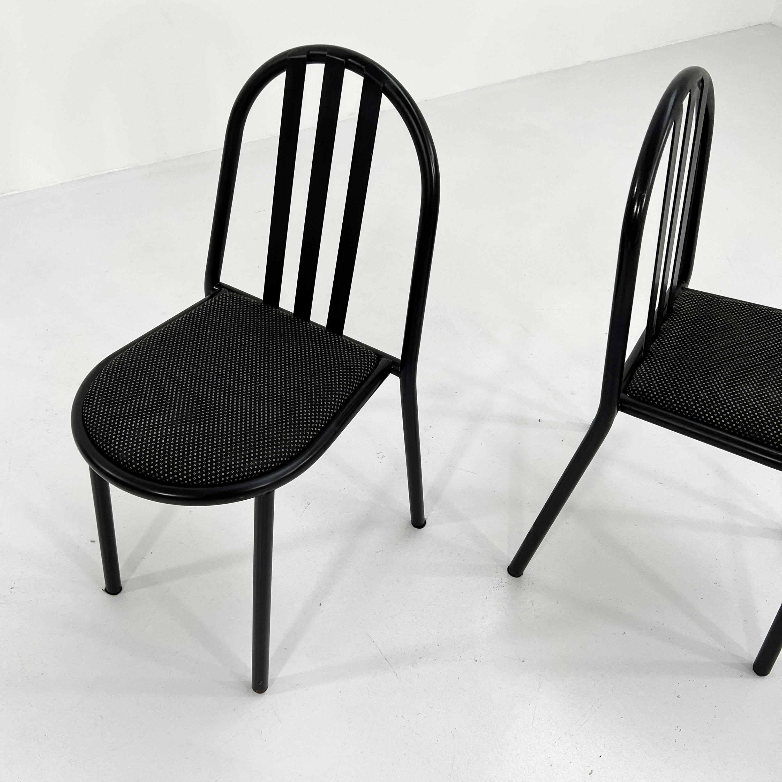 Set of 4 N. 222 Fabric Chairs by Robert Mallet-Stevens for Pallucco, 1980s 4