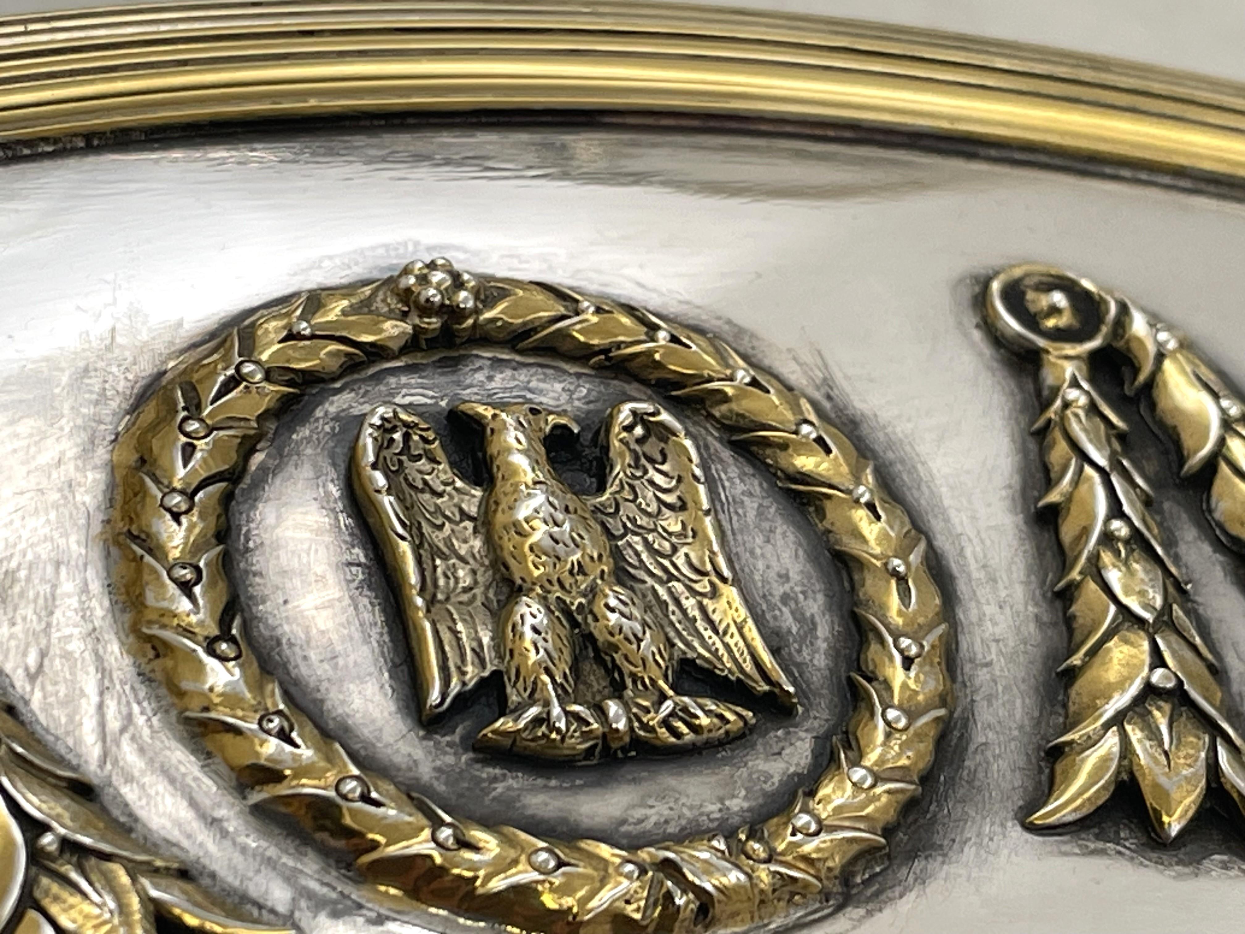 Ensemble de 4 chargeurs en argent napoléonien de qualité musée, fin du 19ème siècle en vente 3