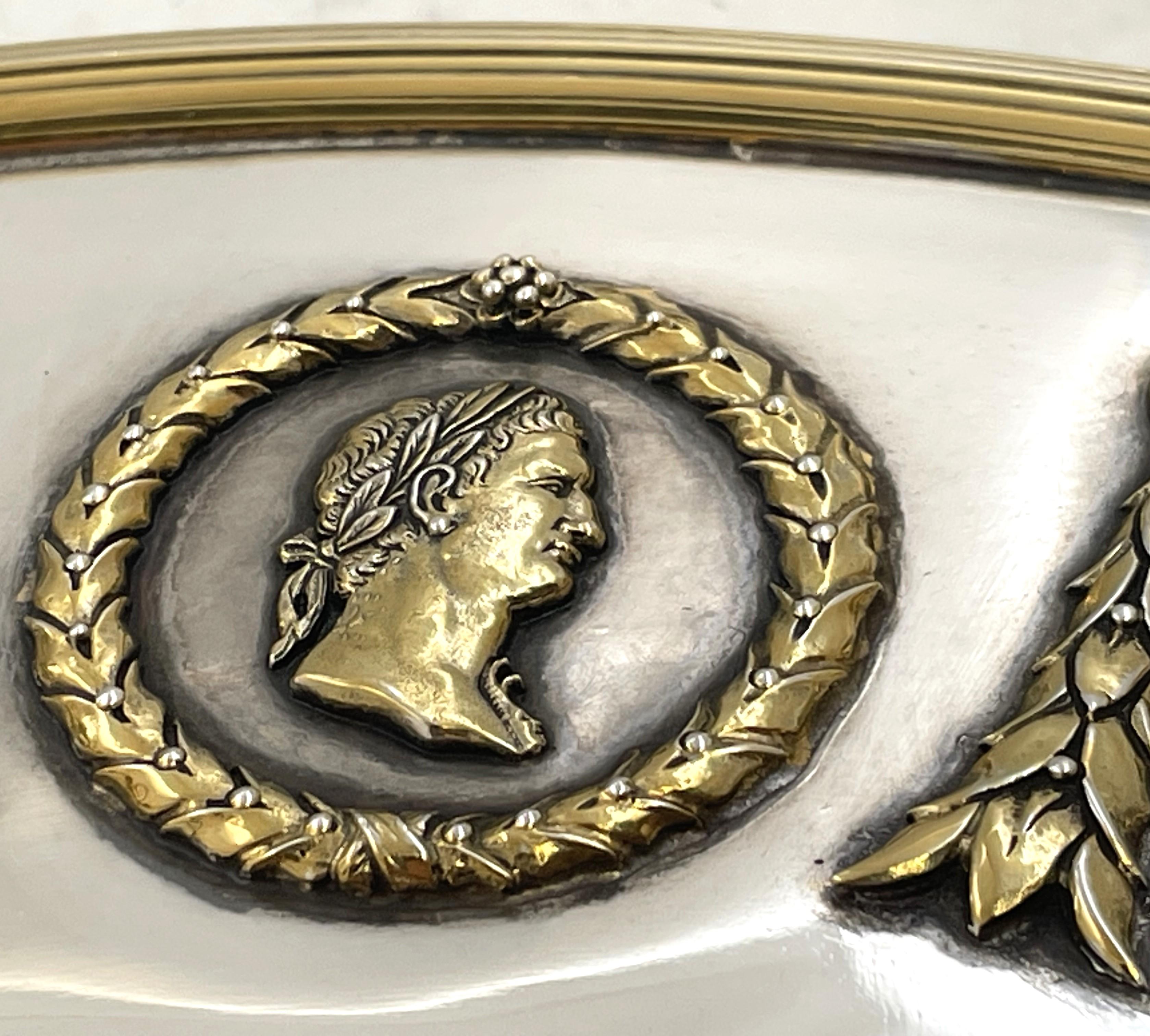 Ensemble de 4 chargeurs en argent napoléonien de qualité musée, fin du 19ème siècle en vente 4
