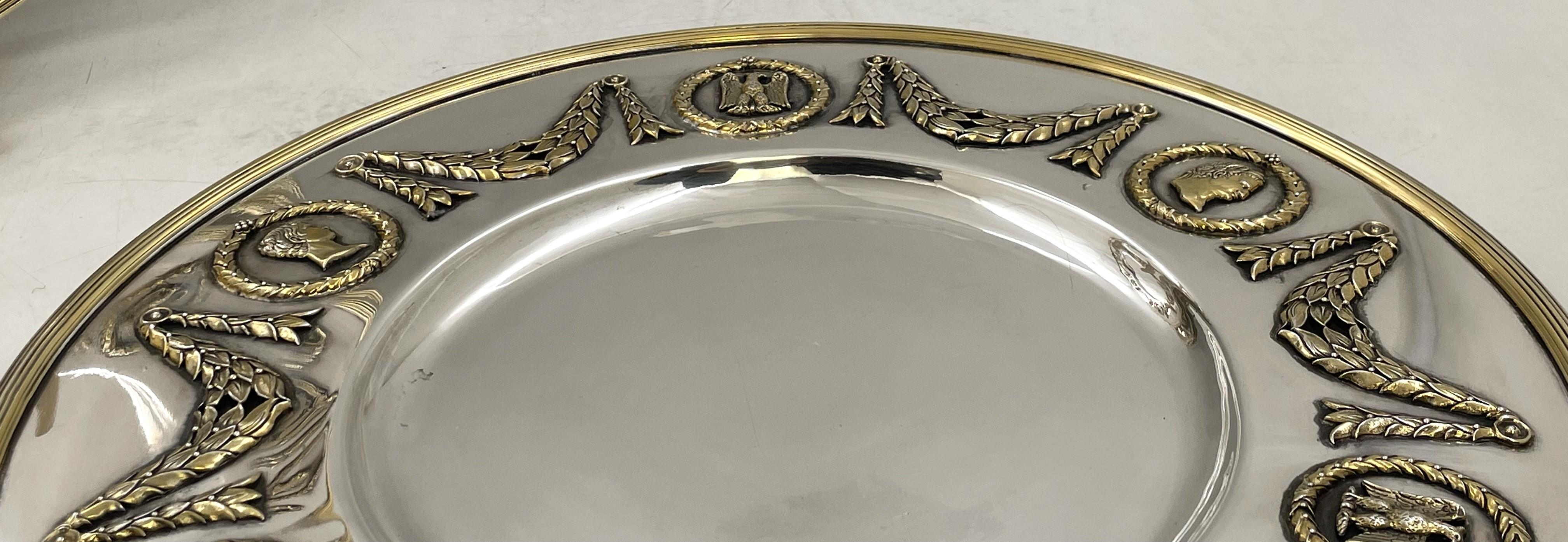 Ensemble de 4 chargeurs en argent napoléonien de qualité musée, fin du 19ème siècle Bon état - En vente à New York, NY
