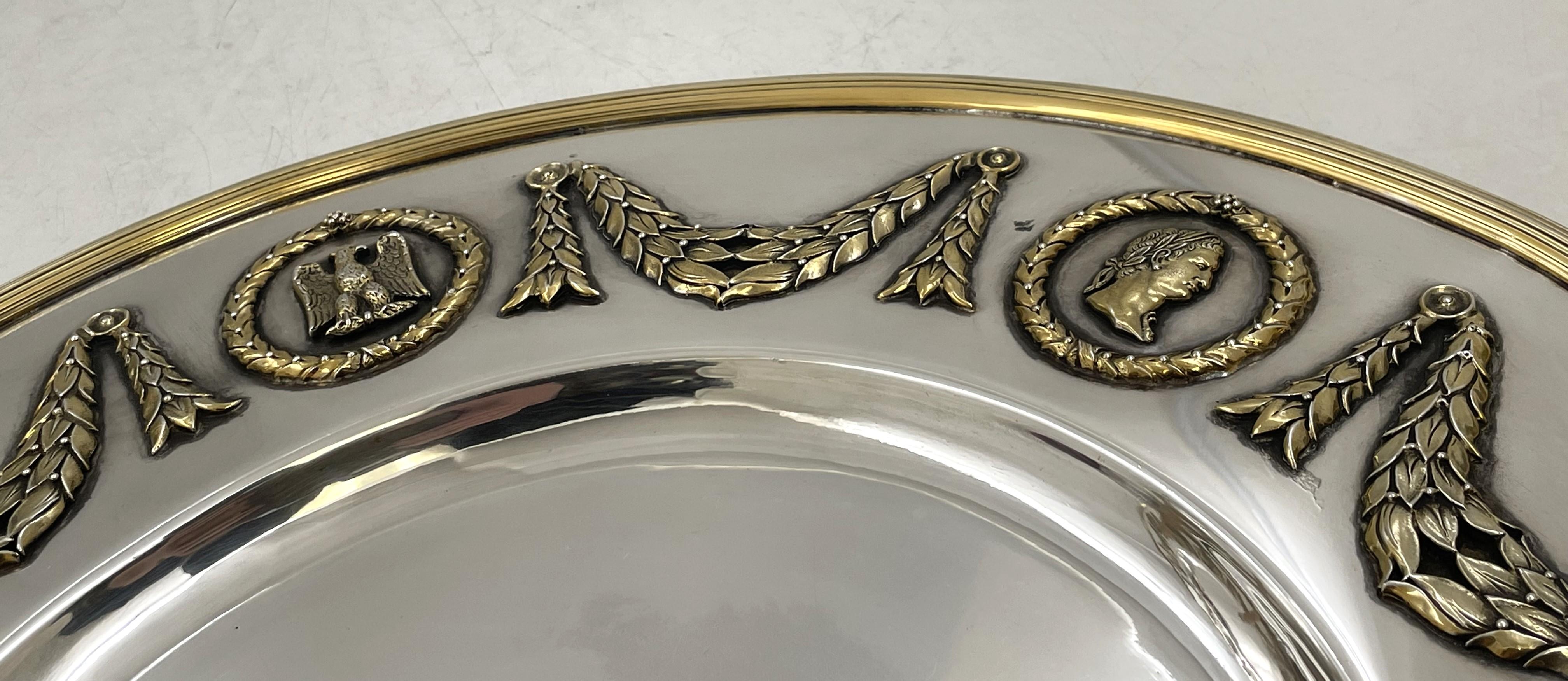 Ensemble de 4 chargeurs en argent napoléonien de qualité musée, fin du 19ème siècle en vente 2