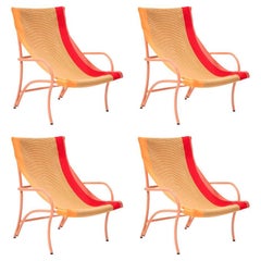 Ensemble de 4 chaises longues Naranja Maraca de Sebastian Herkner