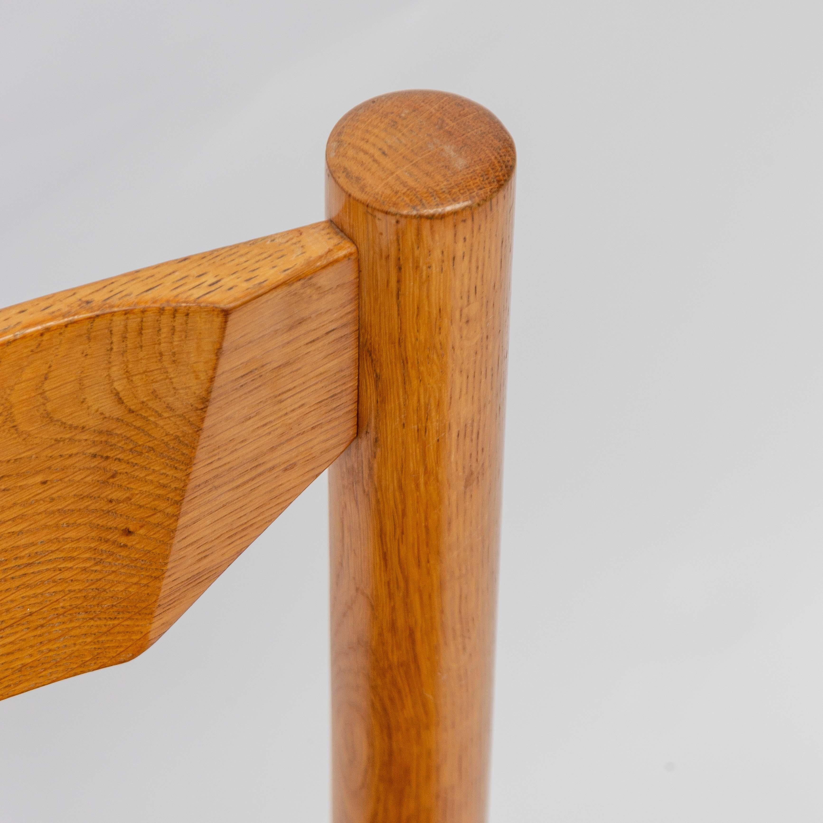 Mid-17th Century Set of 4 Natural Oak Carimate Dining Chairs, 1960s