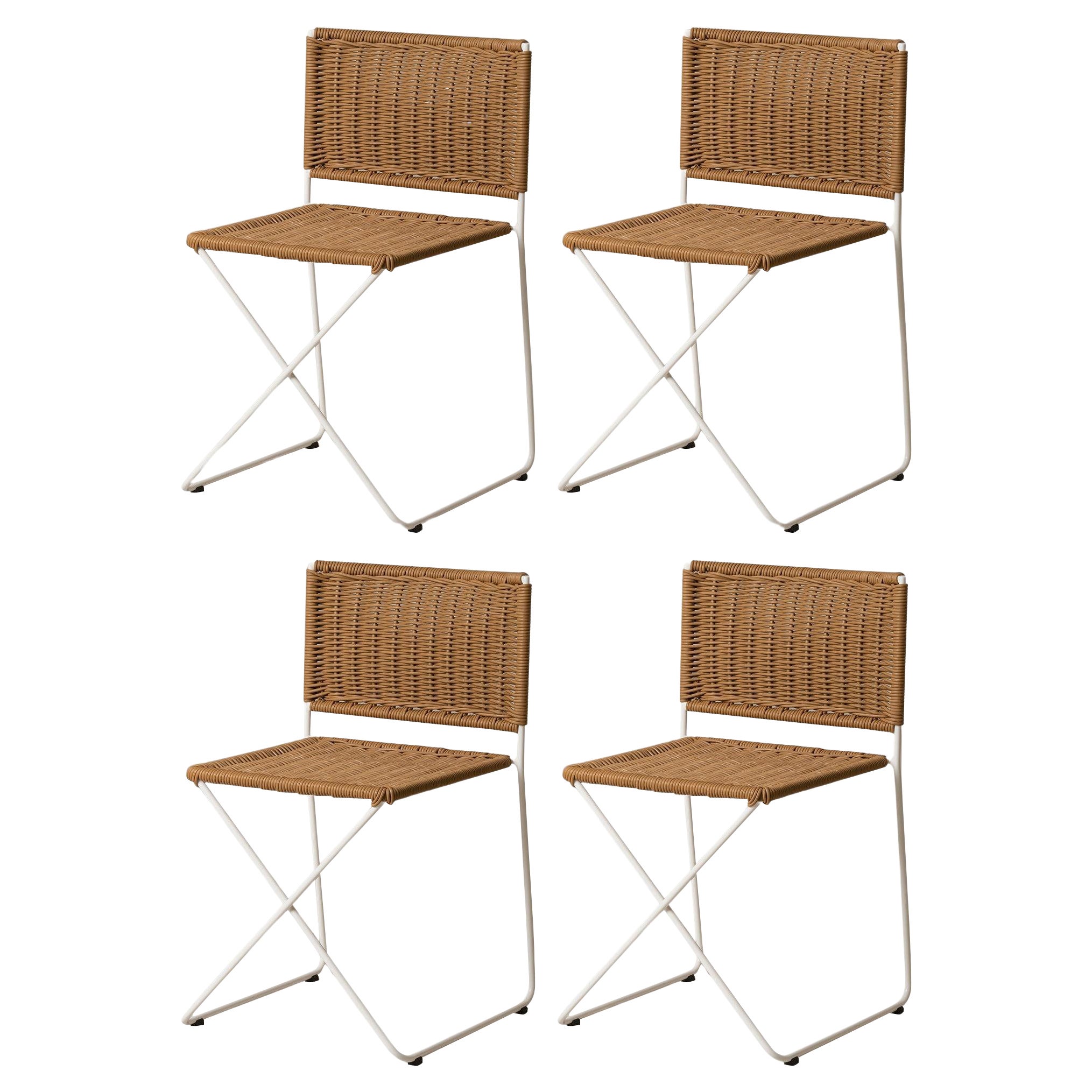 4er-Set Ramón-Stuhl, naturfarben by Ramón Bigas im Angebot
