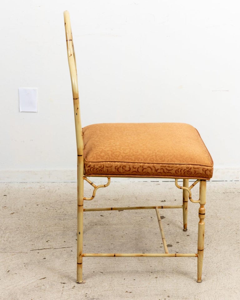 Set of 4 NeoGothic Style Faux Bamboo Chairs For Sale at 1stDibs