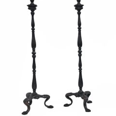 English Neoclassic Bronze Lamps