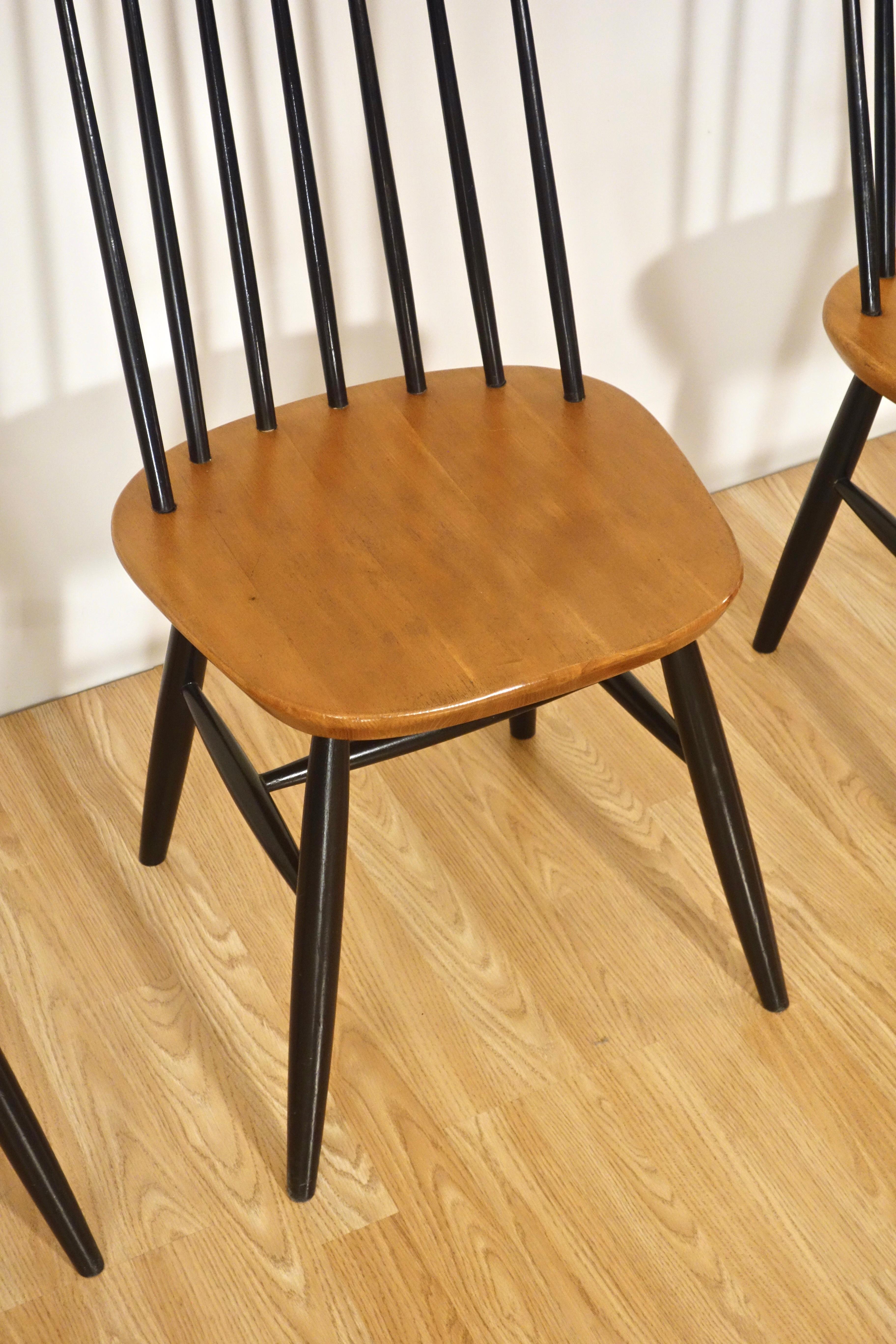 Ensemble de 4 chaisessto de Nassjo Stolefabrik, Suède, années 1960 en vente 3