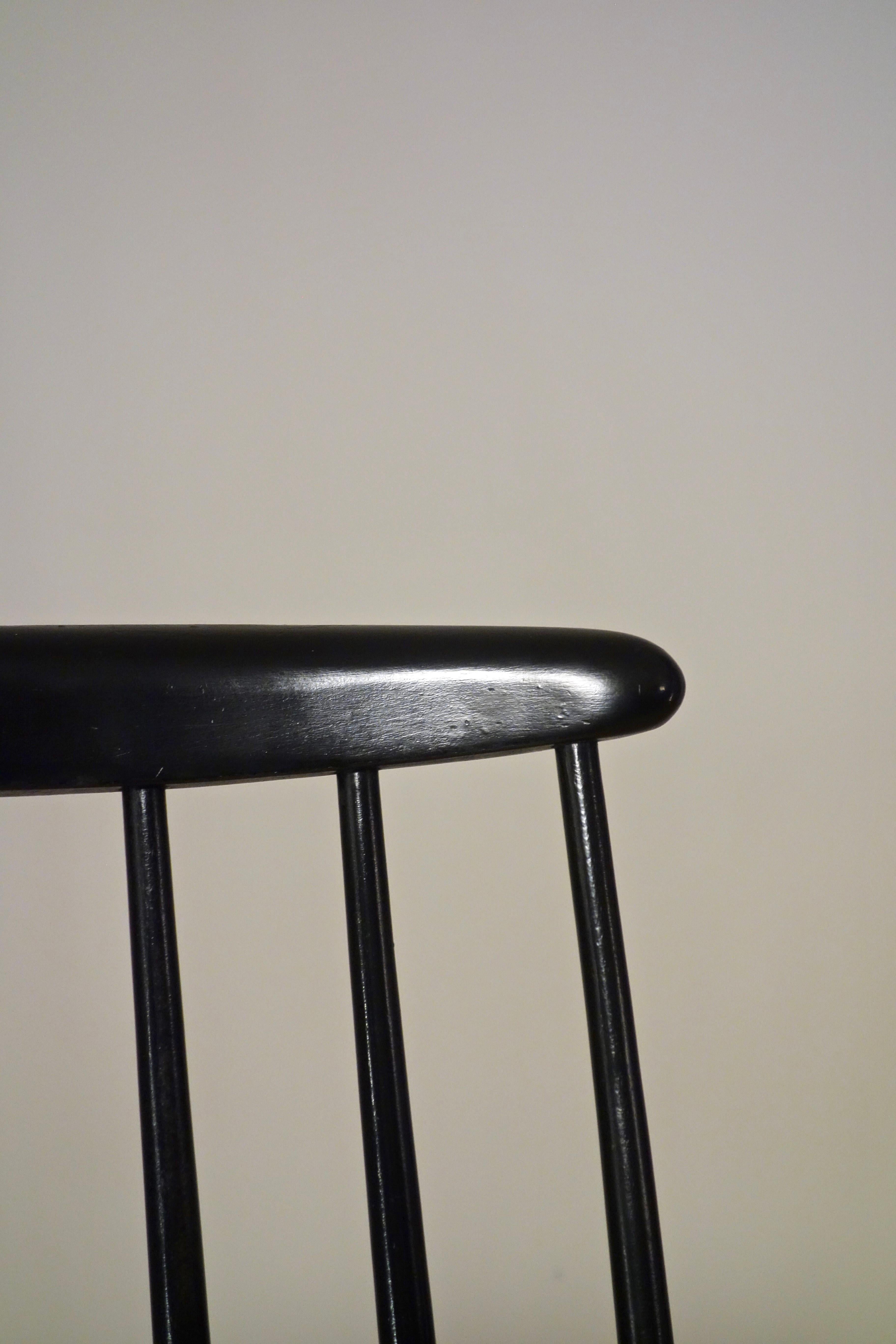 Ensemble de 4 chaisessto de Nassjo Stolefabrik, Suède, années 1960 en vente 4